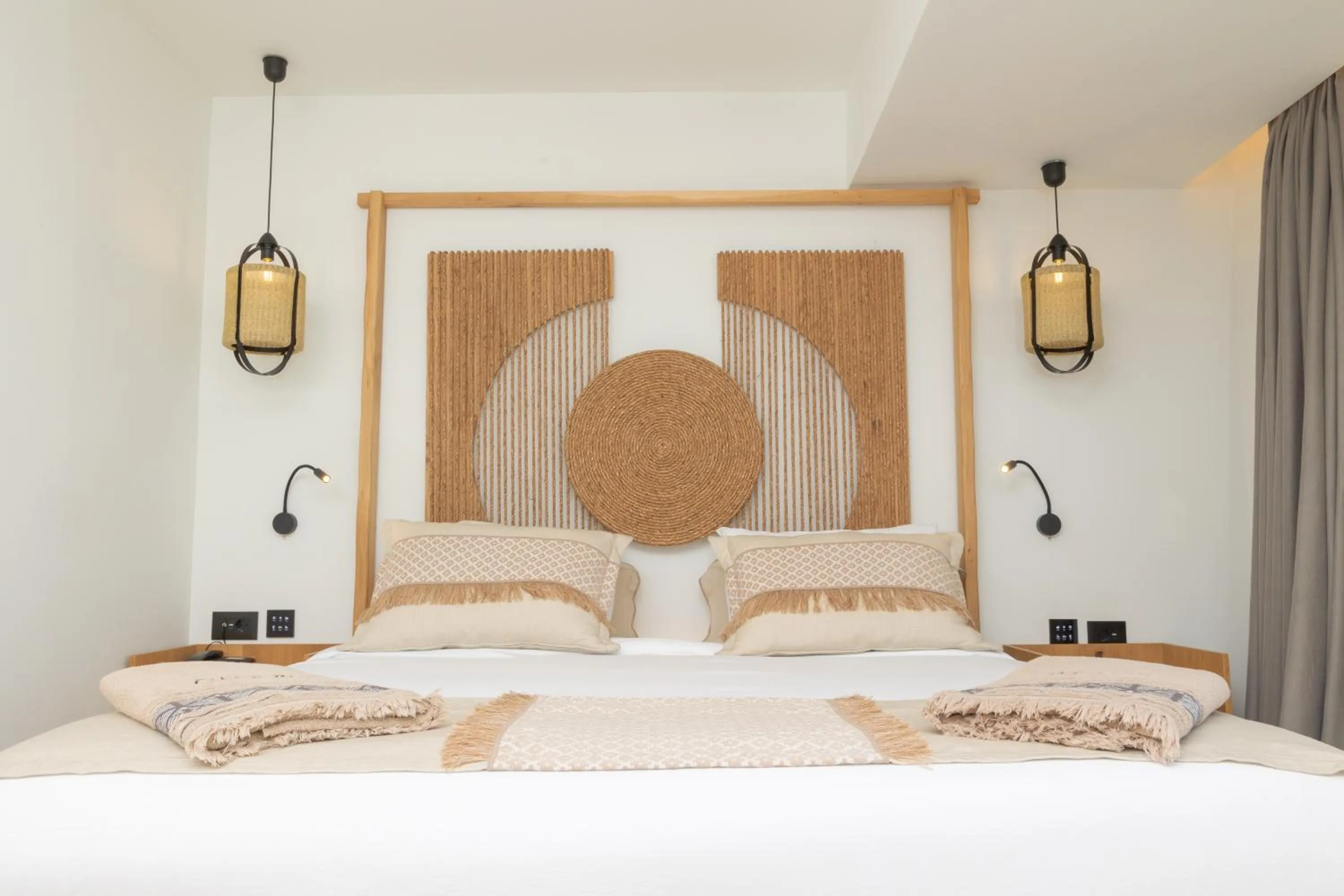 Bed in Cabana Blu Hotel & Suites