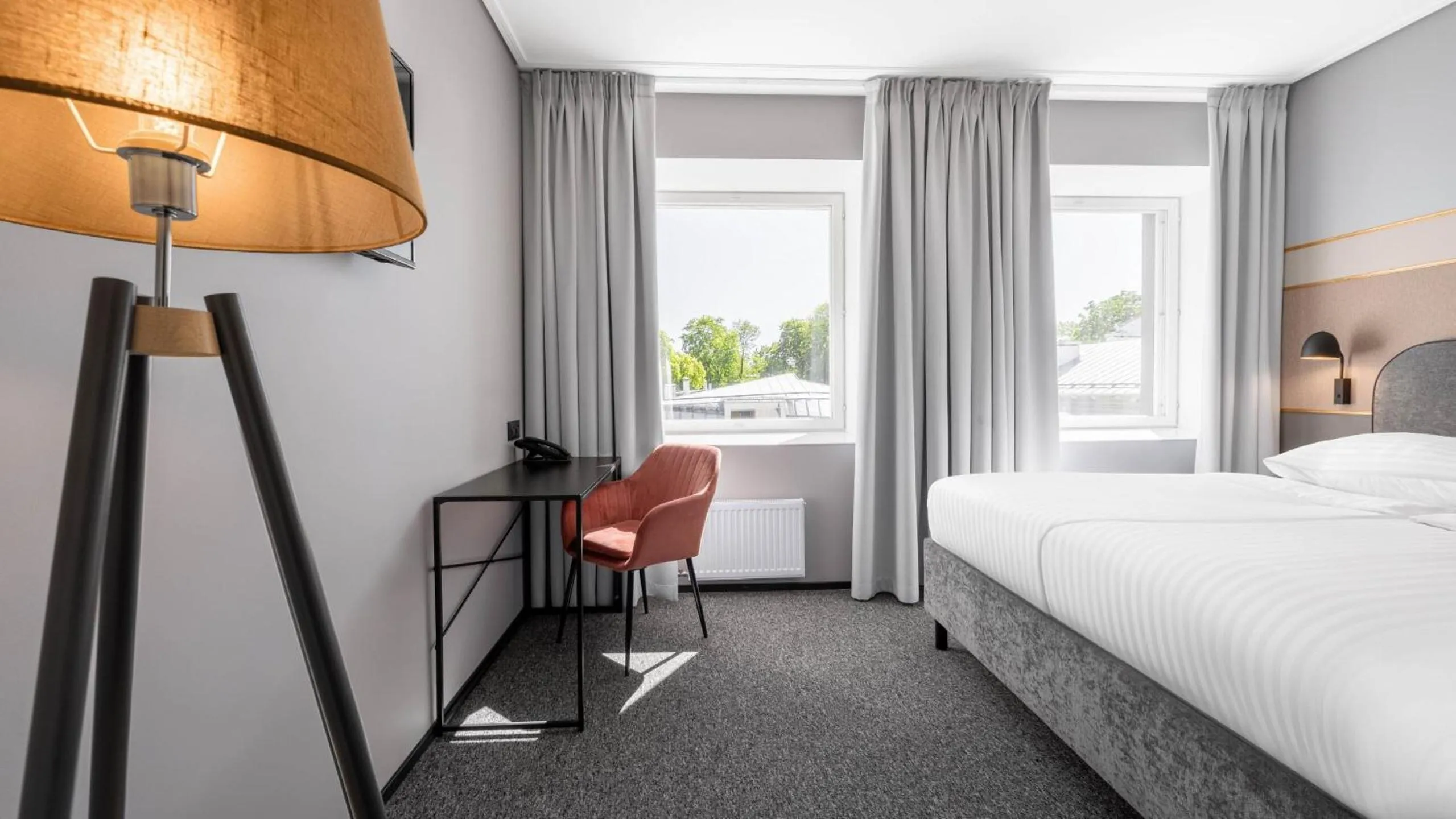 Seating area, Bed in Fonnental Design Hotel Tallinn