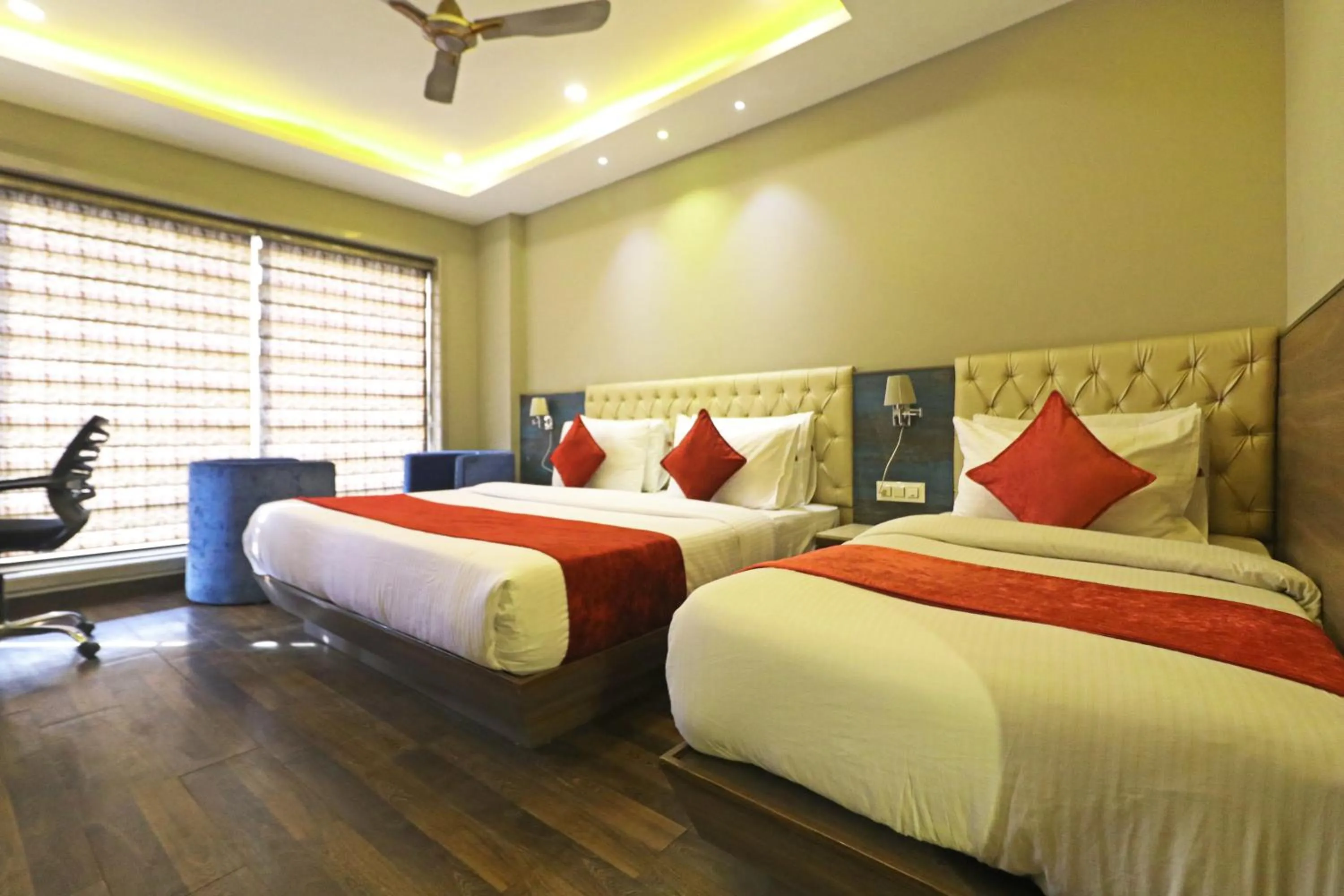 Photo of the whole room, Bed in The IVY Grand Hotel - 5 Minutes from Connaught Place and New Delhi Railway Station With Free Secured Parking