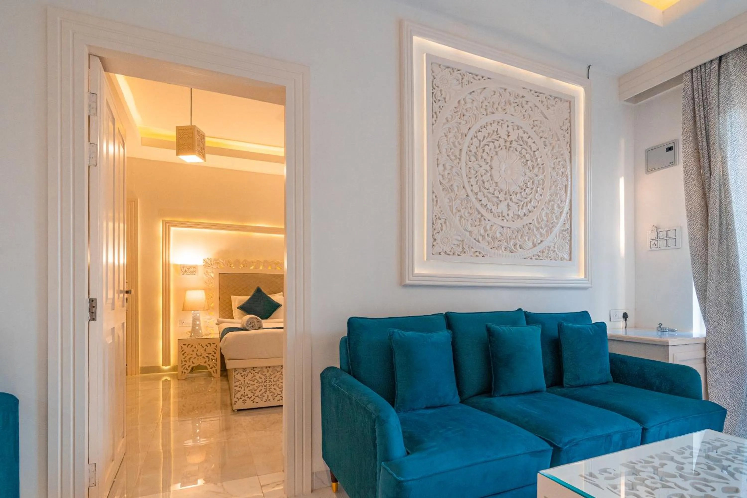 Living room in Lillywoods Zac Beach Resort, Calangute