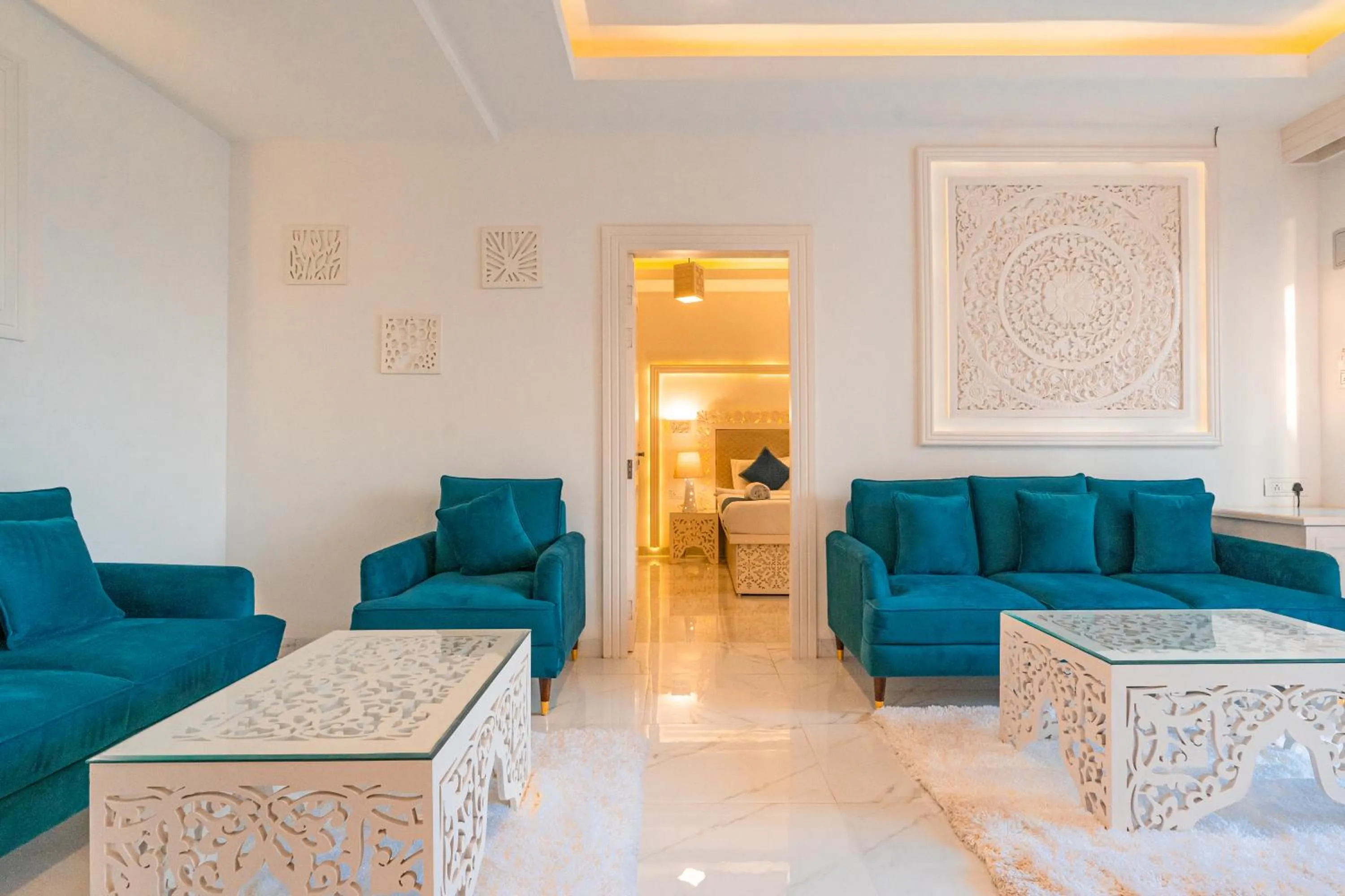 Living room in Lillywoods Zac Beach Resort, Calangute