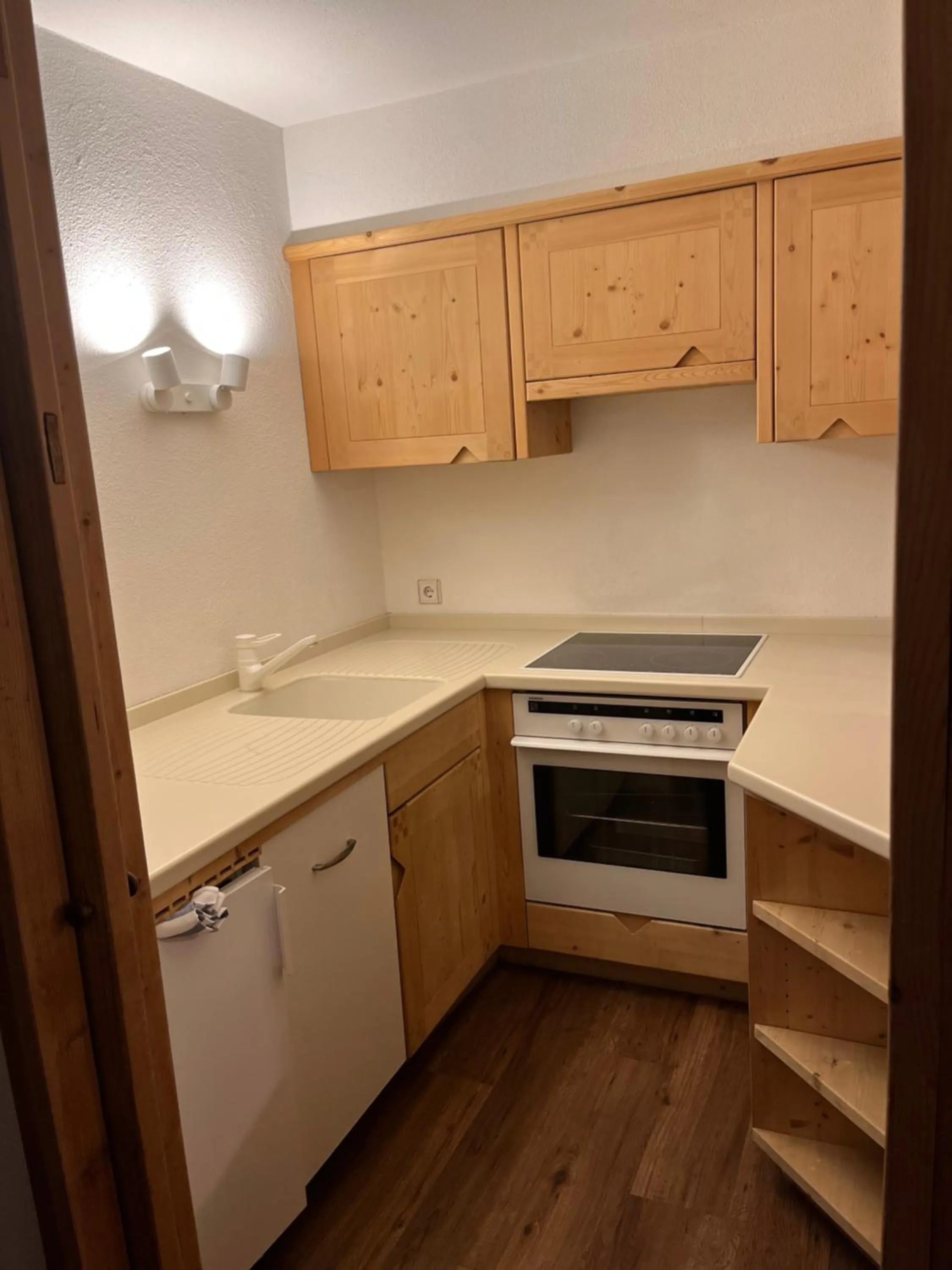 Kitchen or kitchenette in Ciasa Agreiter