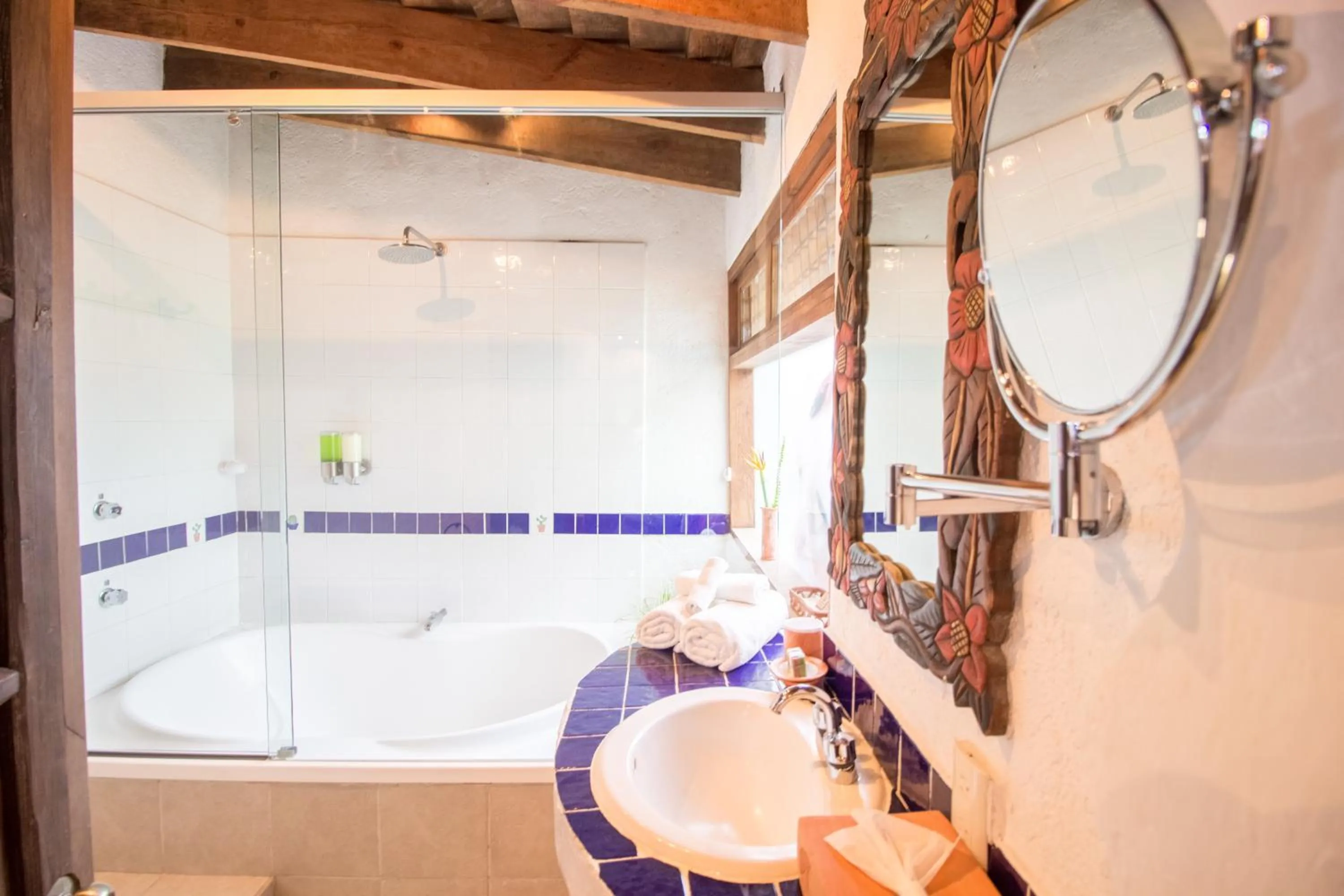 Shower in Mesón De Leyendas Breakfast & Downtown