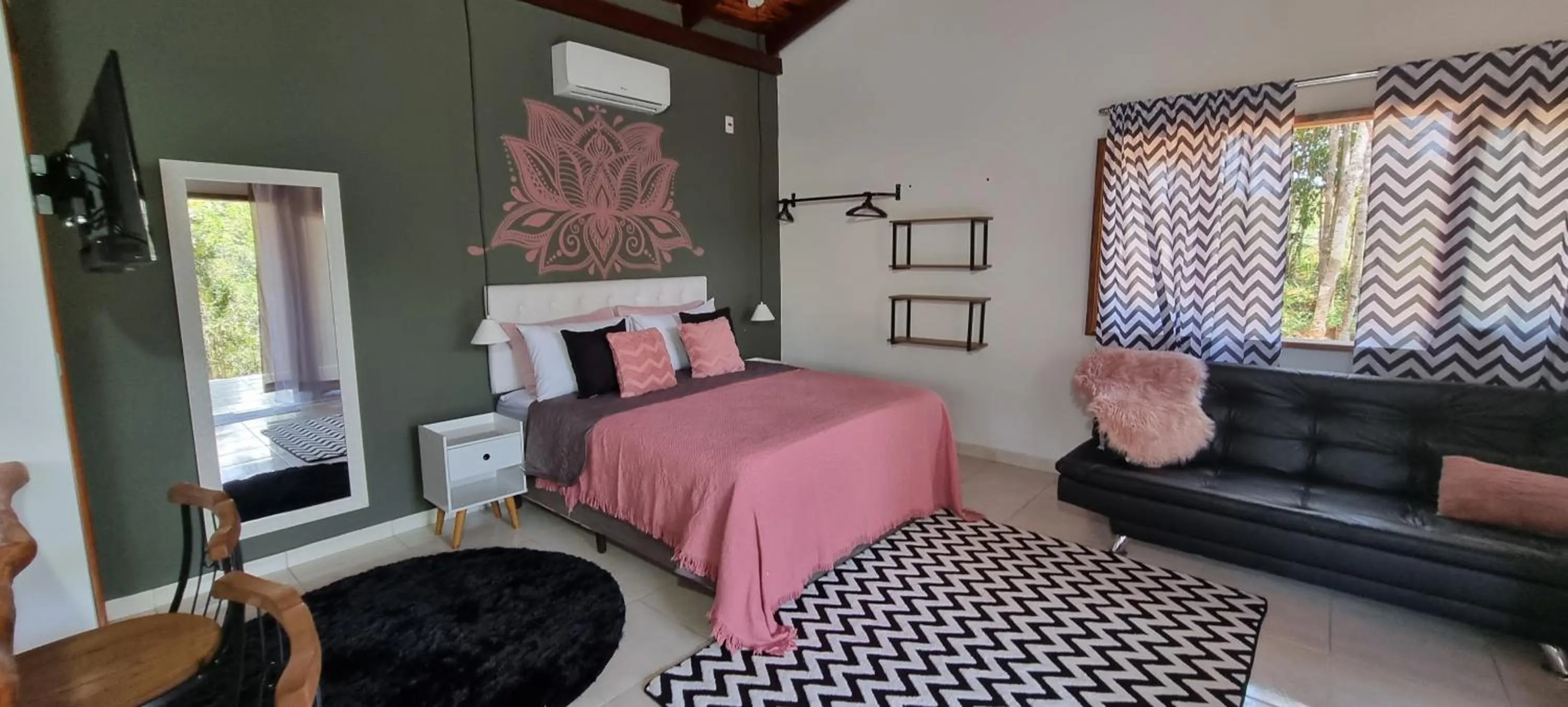 TV and multimedia, Bed in Chalés Pura Vida