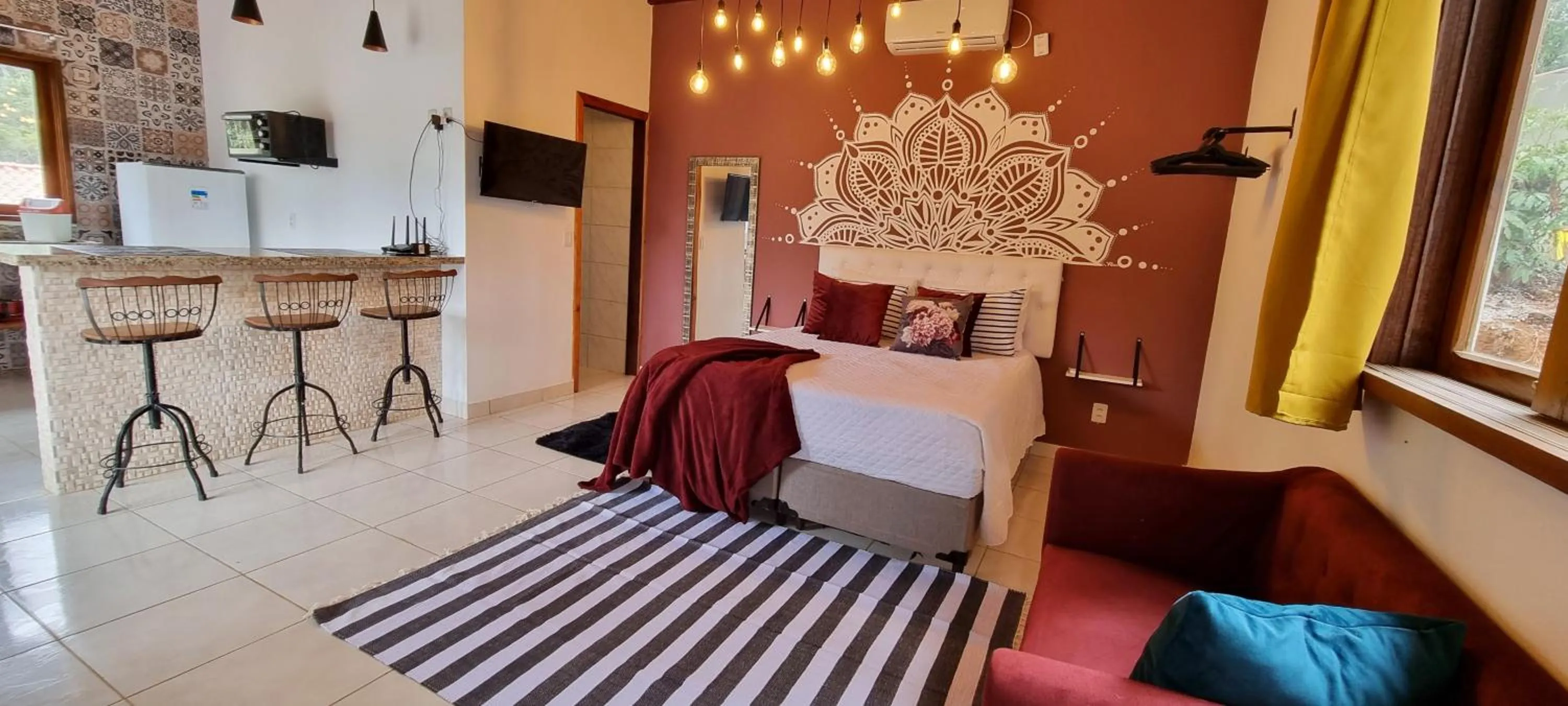 Photo of the whole room, Bed in Chalés Pura Vida