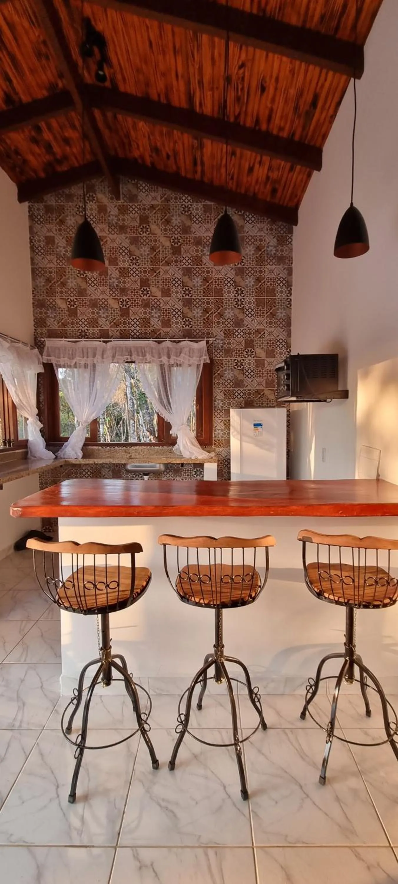 Kitchen or kitchenette in Chalés Pura Vida