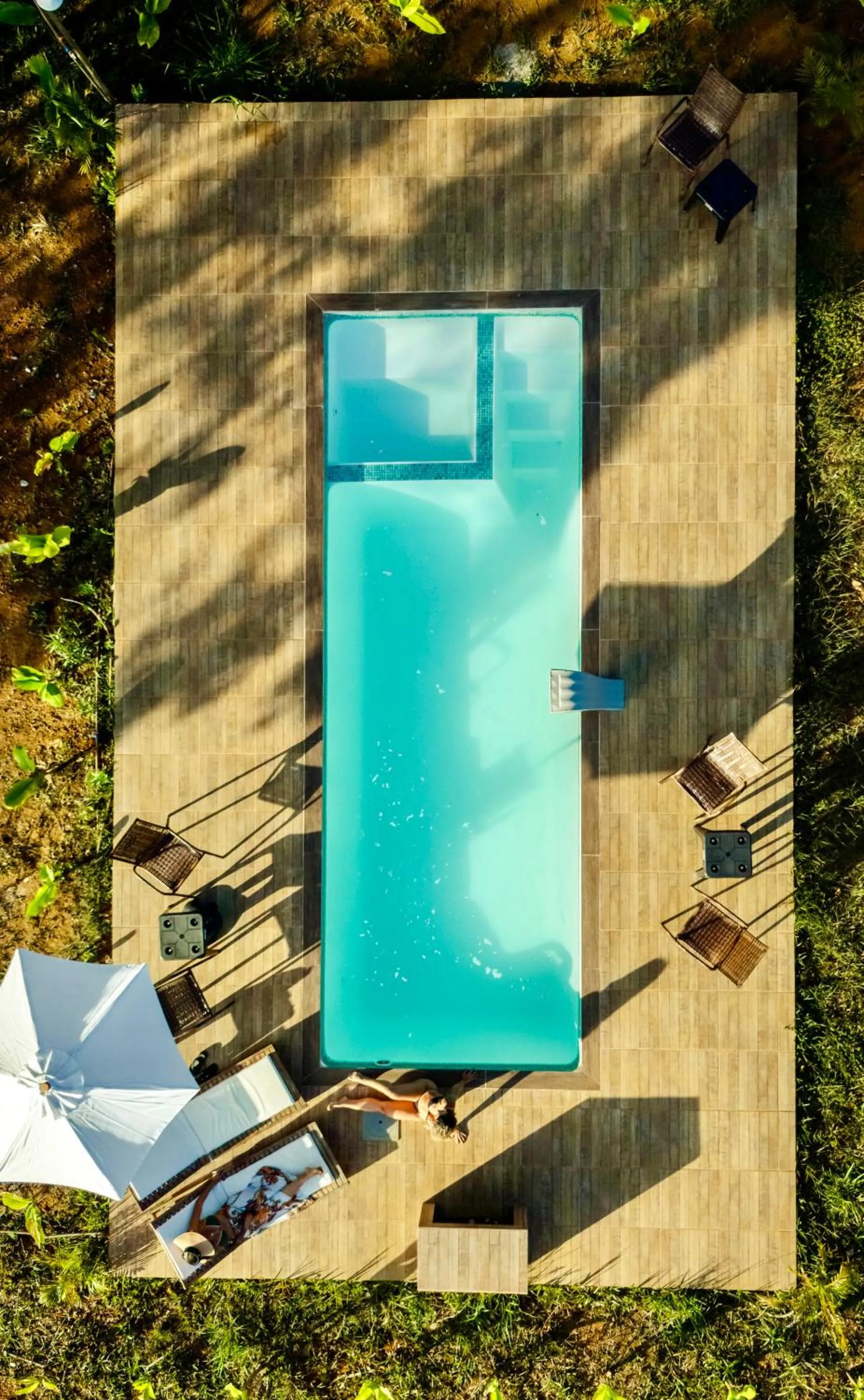 Swimming pool in Chalés Pura Vida