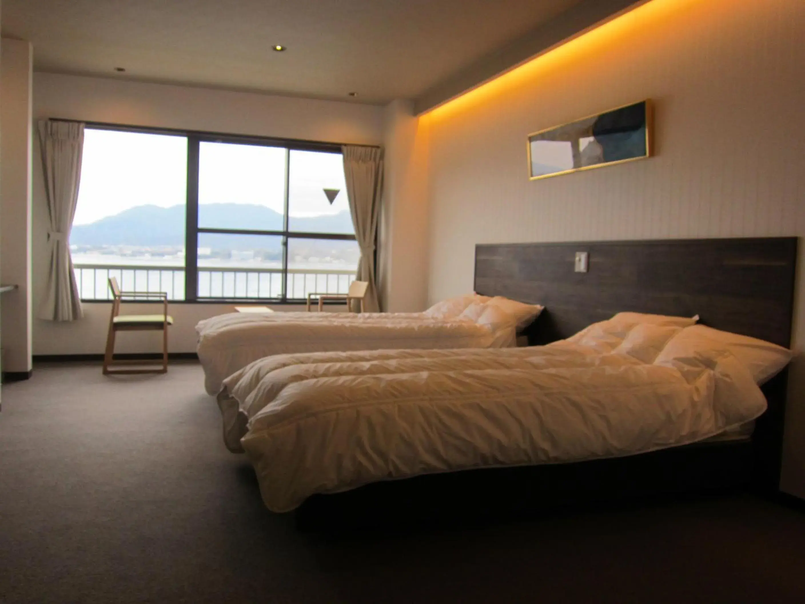 Deluxe Twin Room with Sea View in Sakuraya Deluxe Twin Room with Sea View in Sakuraya