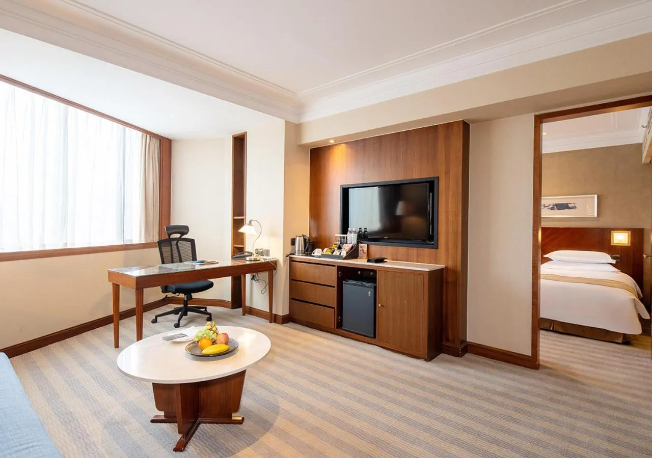 TV and multimedia, Bed in San Want Hotel Shanghai