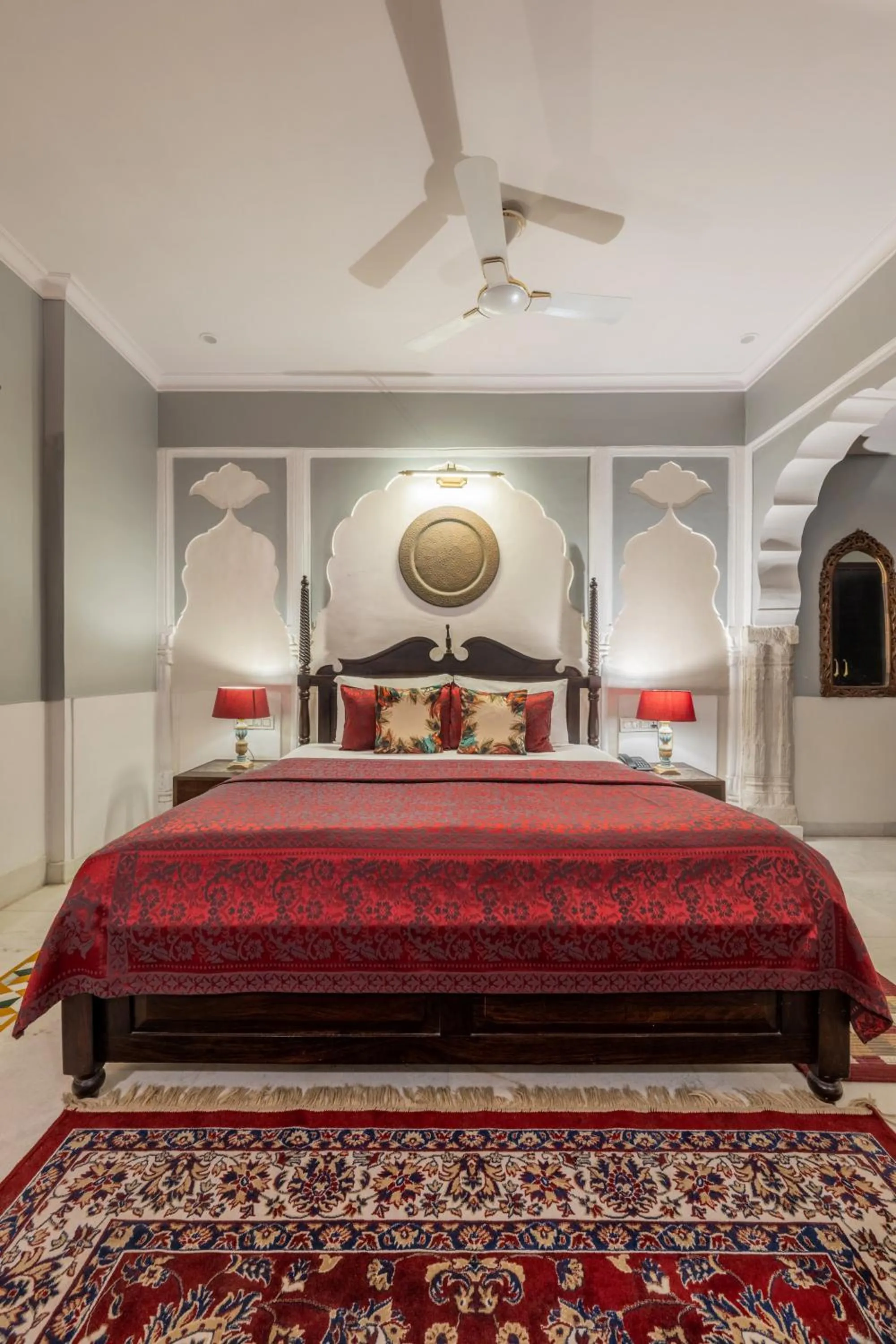 Bed in Rajasthan Palace - A Heritage Boutique Hotel in Jaipur