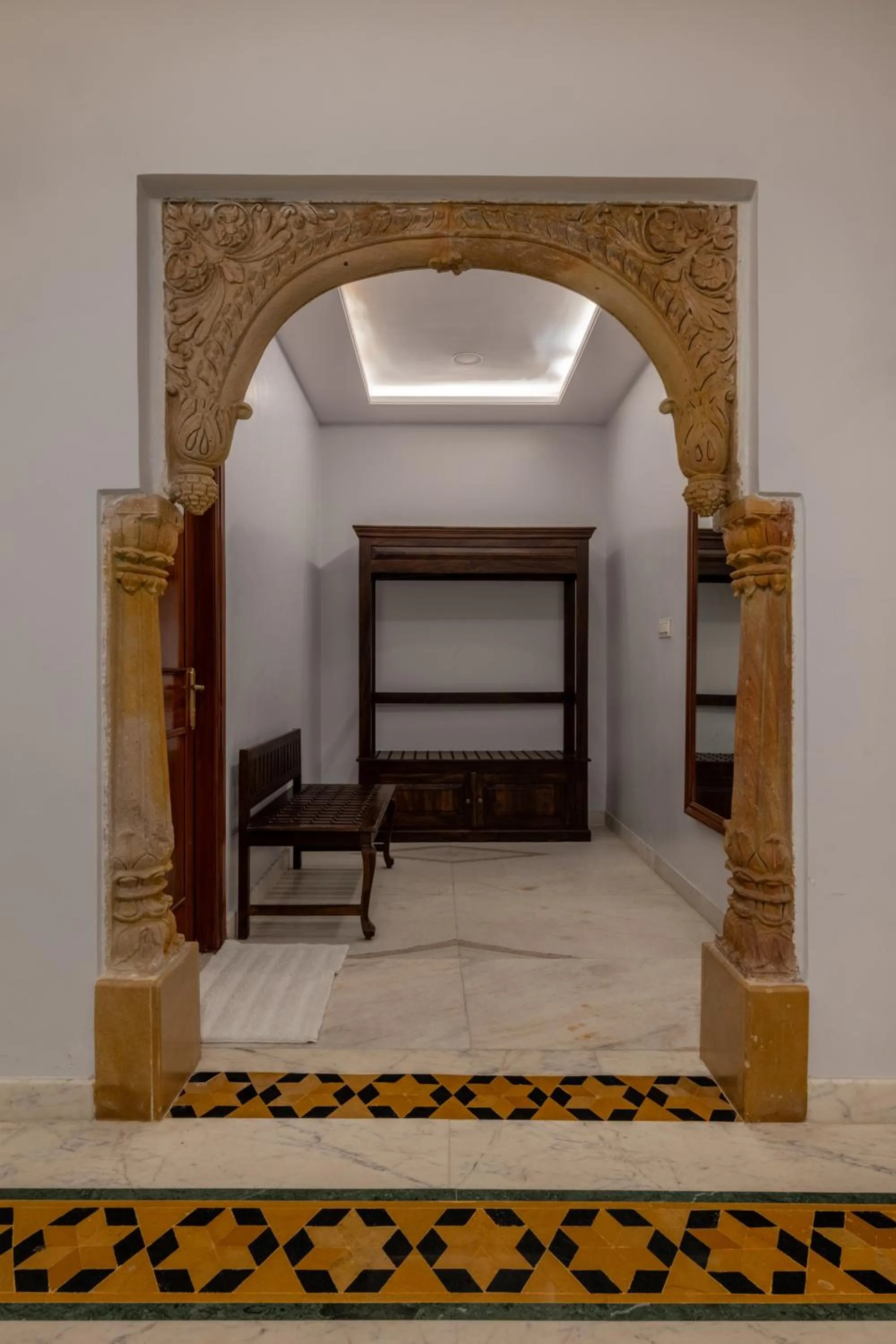 Bedroom in Rajasthan Palace - A Heritage Boutique Hotel in Jaipur