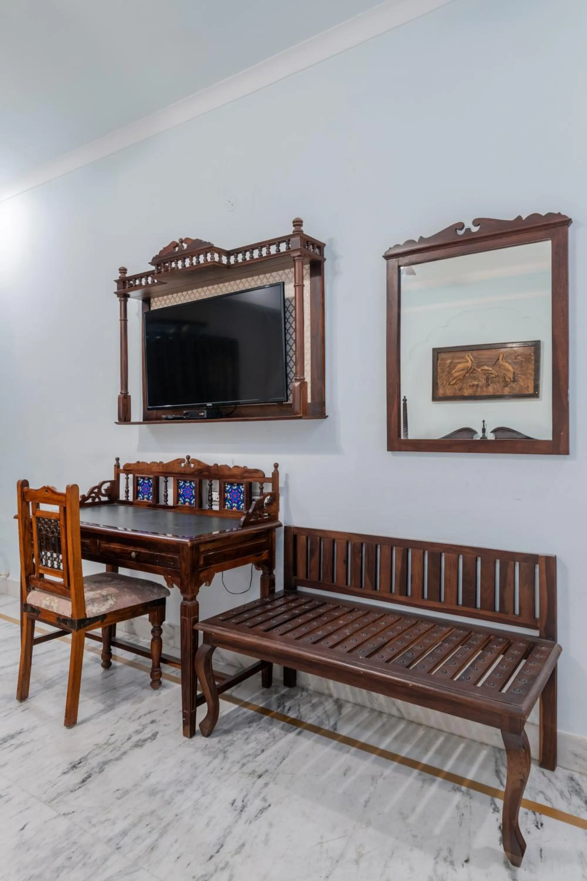 TV and multimedia in Rajasthan Palace - A Heritage Boutique Hotel in Jaipur