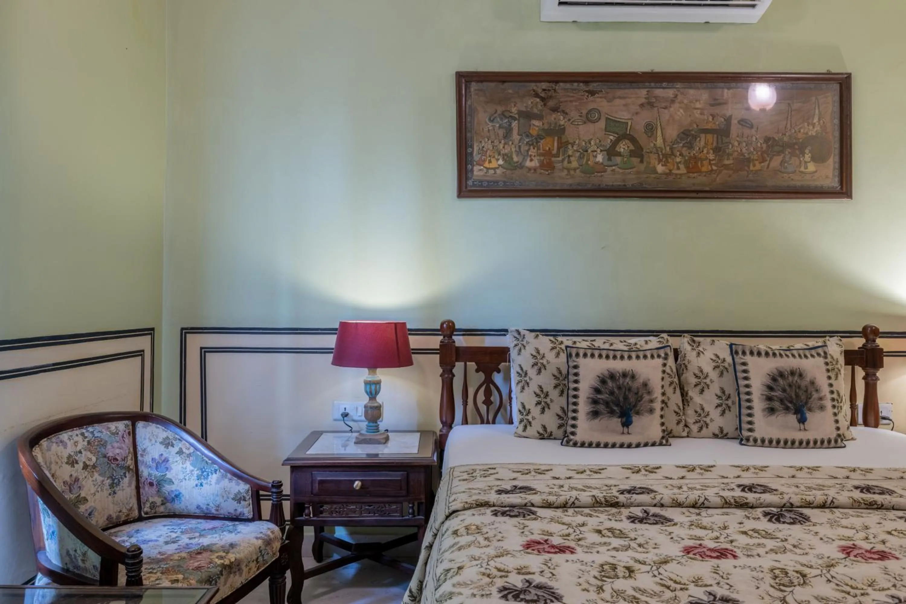 Bed in Rajasthan Palace - A Heritage Boutique Hotel in Jaipur