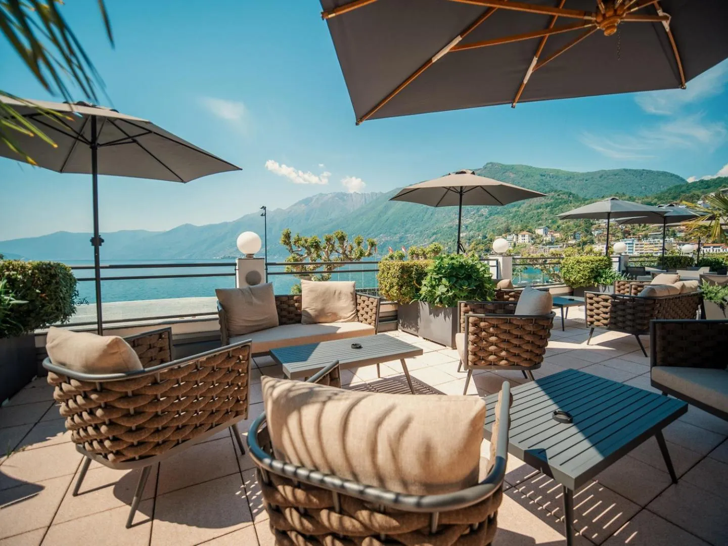 Balcony/Terrace in Hotel la Meridiana, Lake & SPA