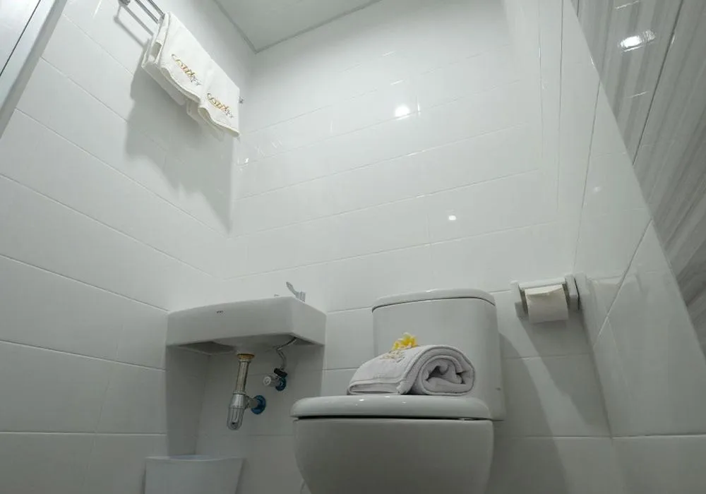 Bathroom in Cozzy Stay Hotel Semarang by Sinergi