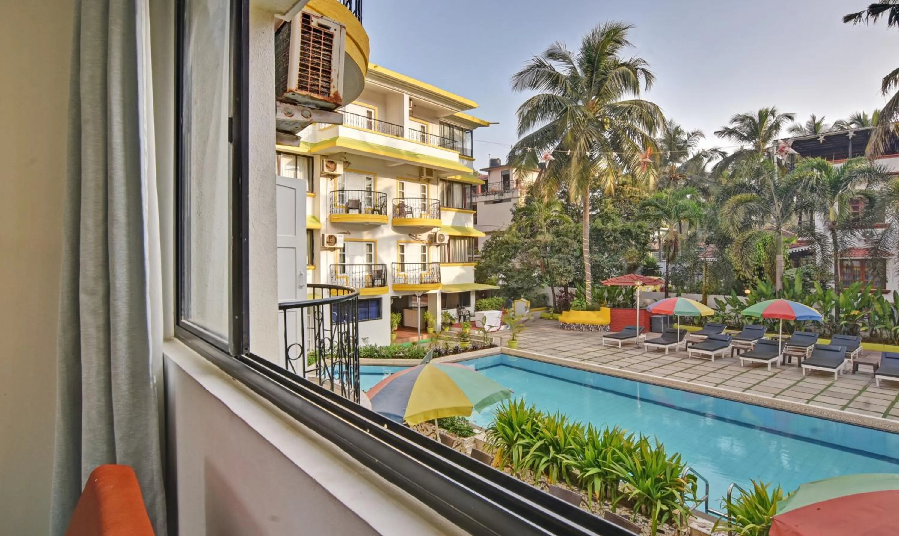 Pool view in Santa Monica Resort - Calangute