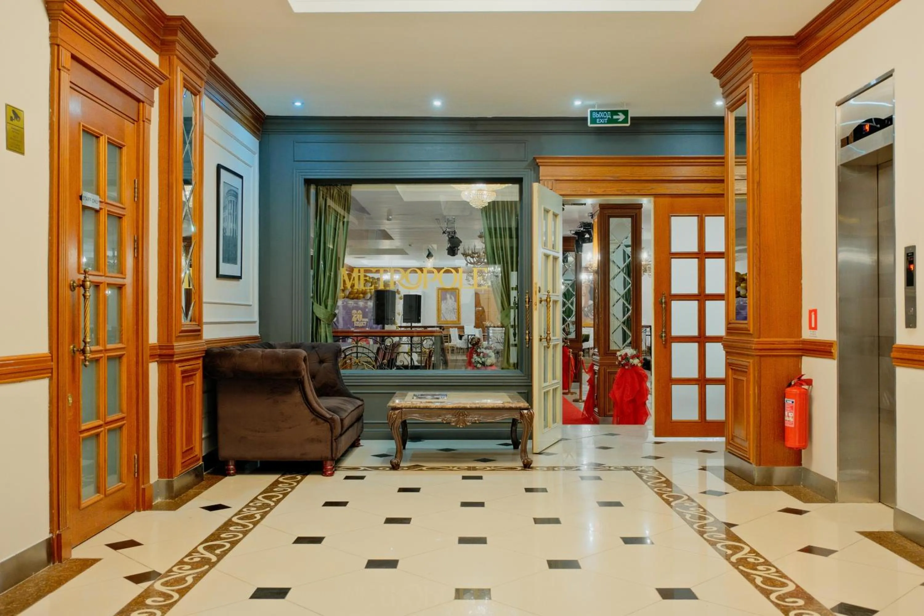 Seating area in ATB Grand Hotel