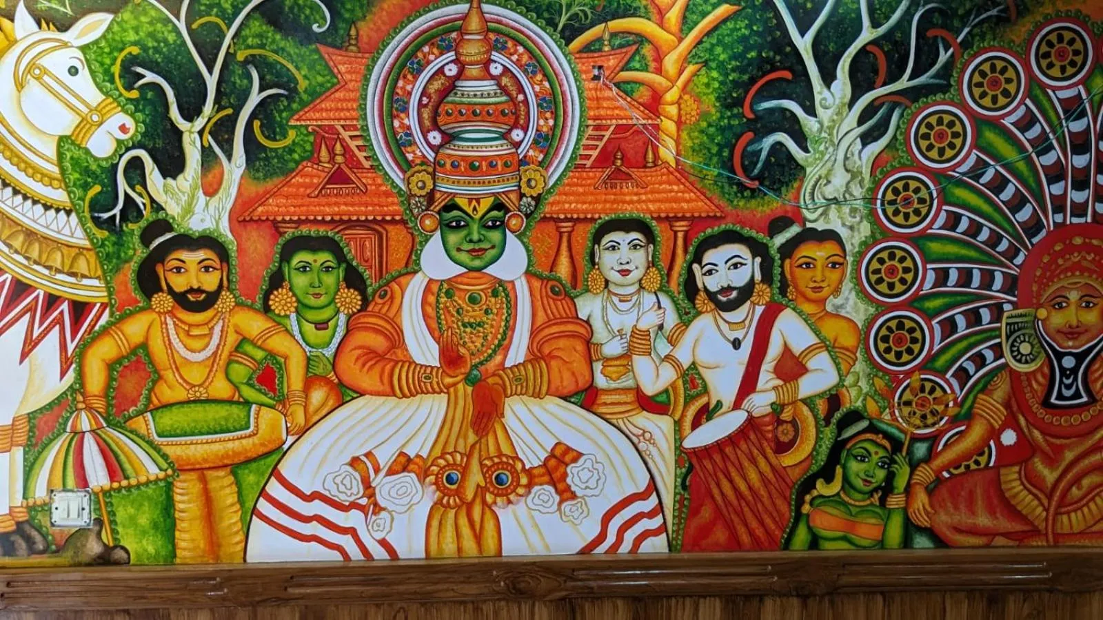 People in Lake Palace Family Resort Kumarakom