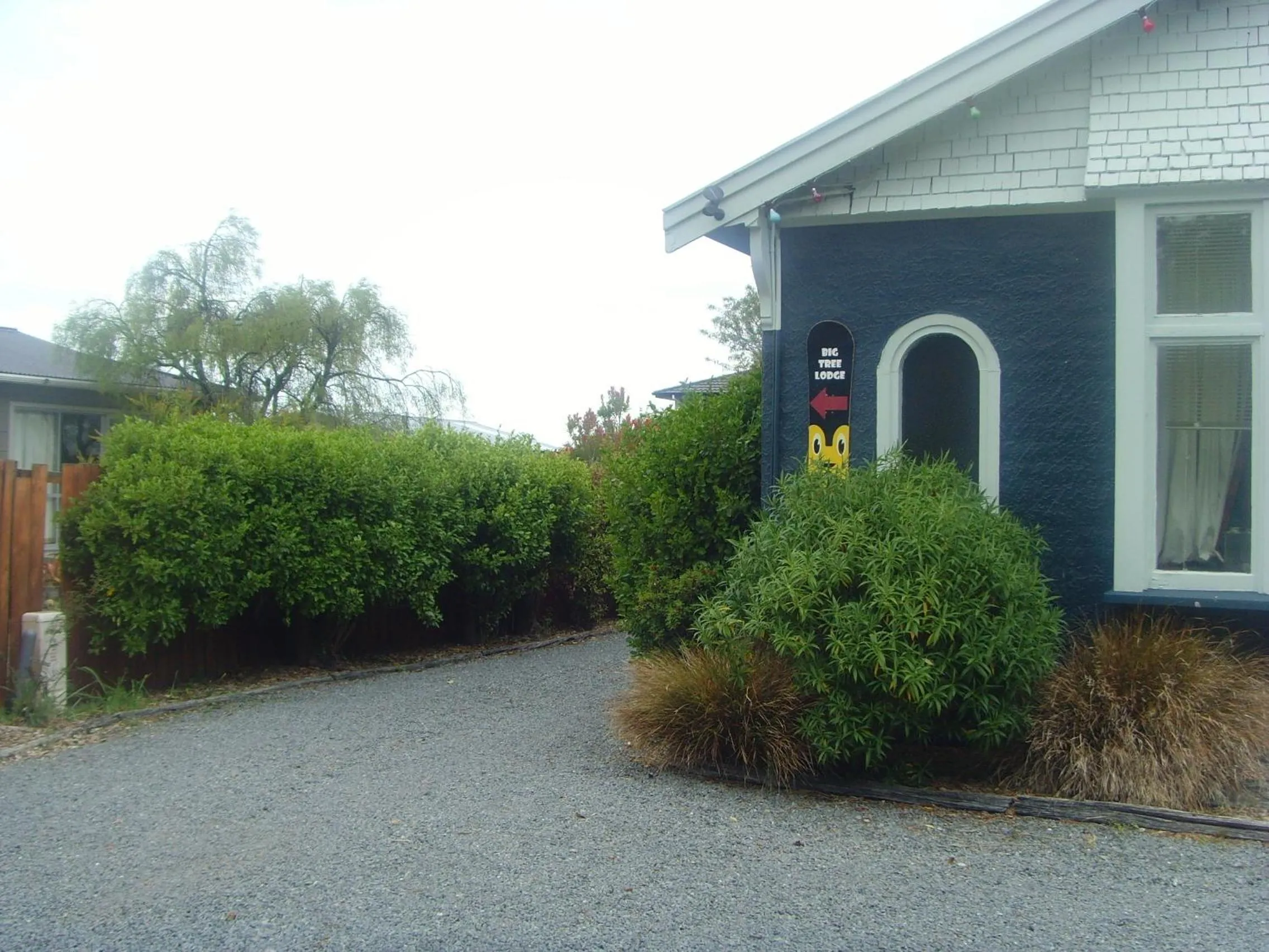 Facade/entrance in Big Tree Lodge Methven