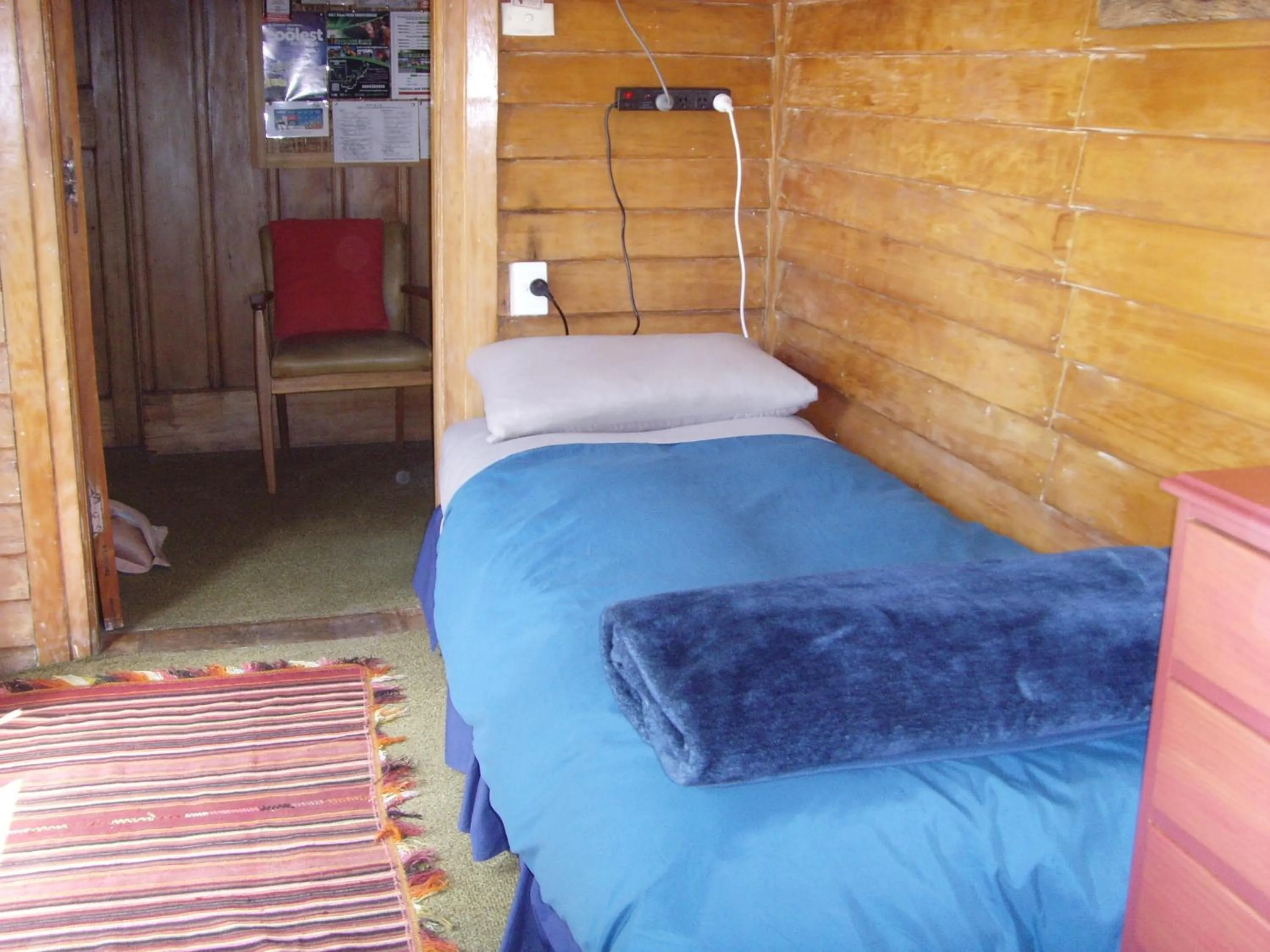 Bed in Big Tree Lodge Methven