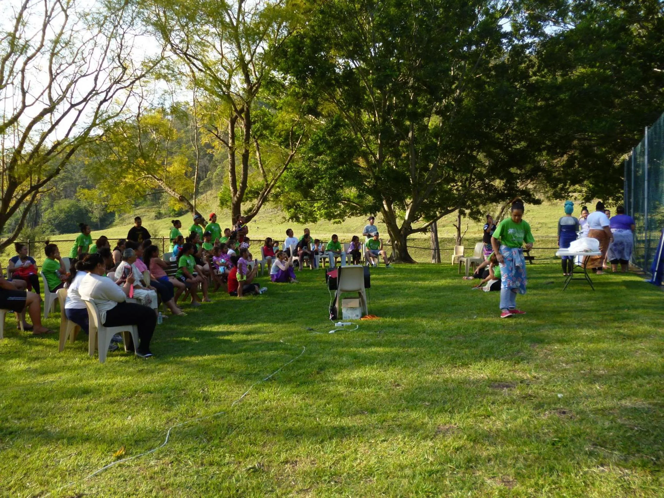 People in Christmas Creek Café & Cabins