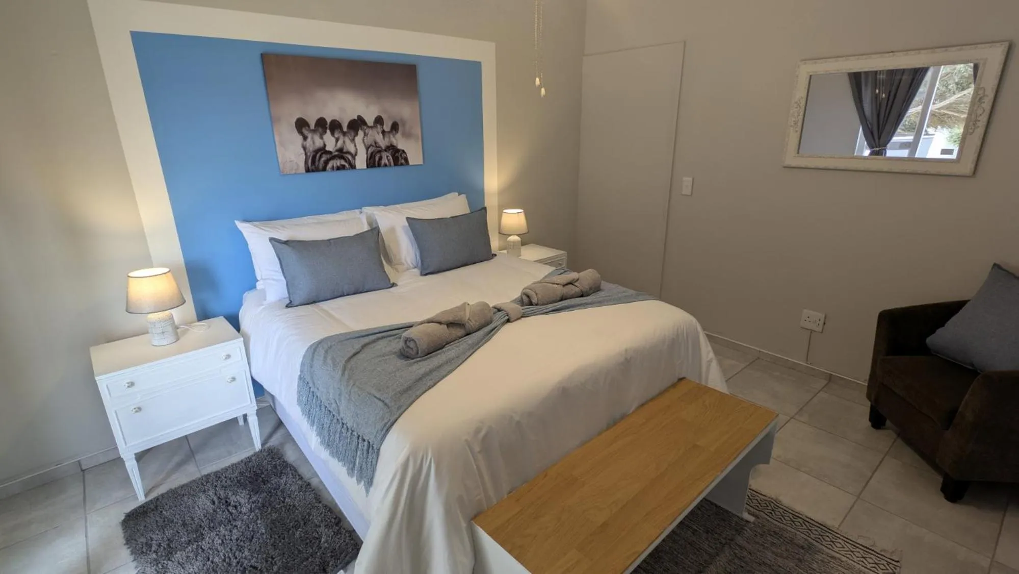 Bed in Amarachi Guesthouse