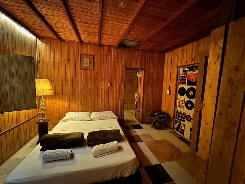 Bed in BioHotel Ecohouse