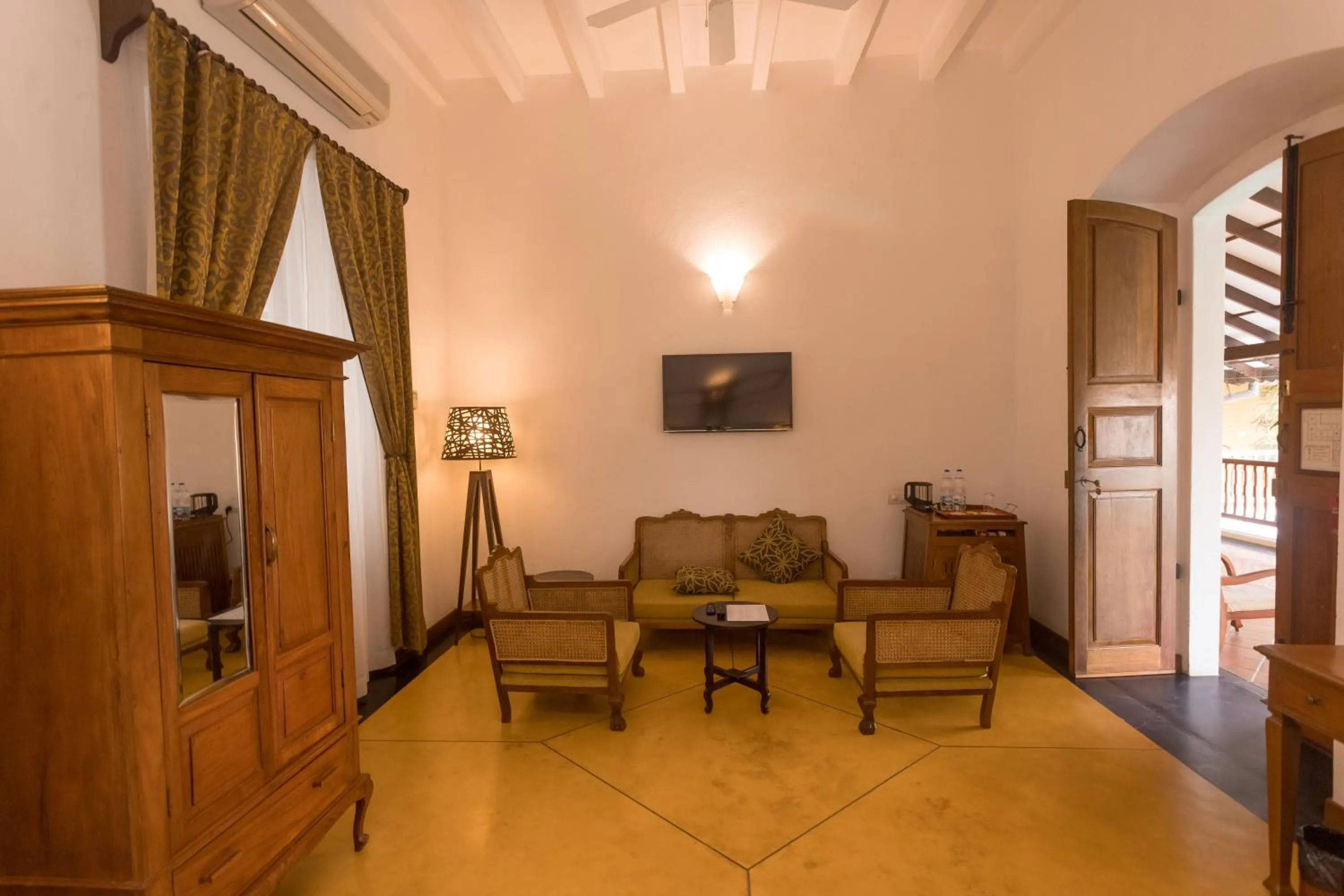 Seating area in Palais De Mahe - A CGH Earth Experience