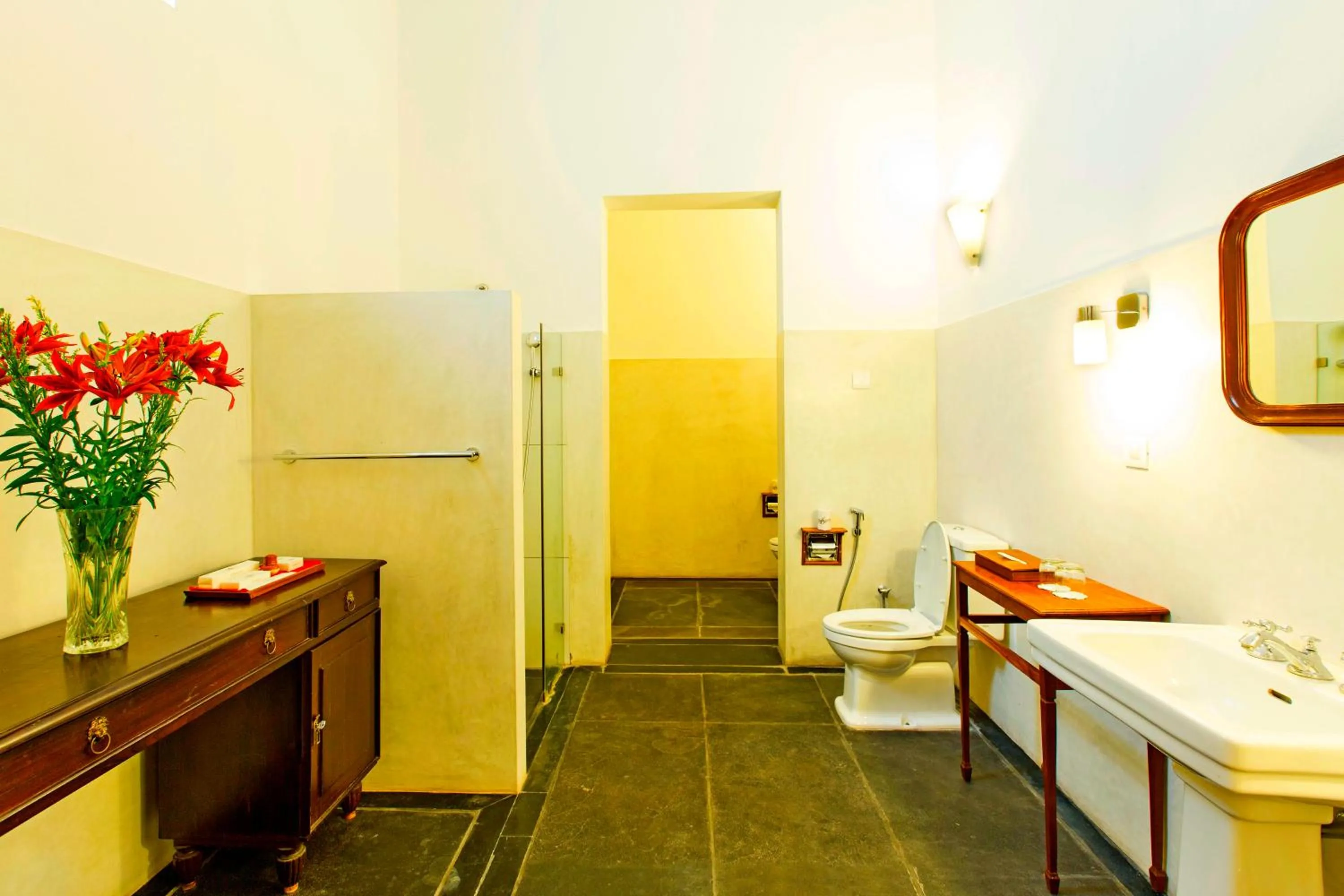 Bathroom in Palais De Mahe - A CGH Earth Experience