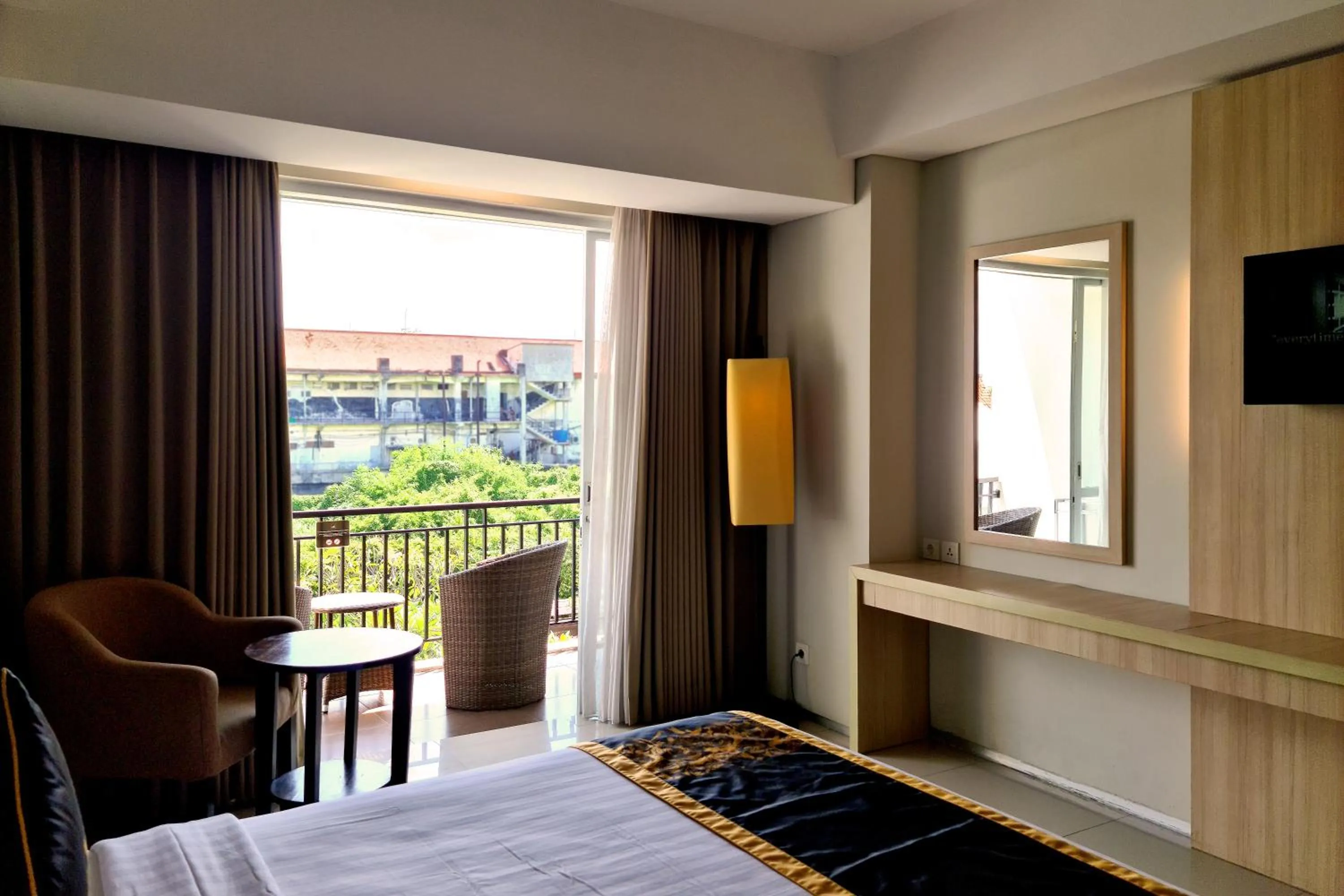 View (from property/room), Bed in The Kana Kuta Hotel