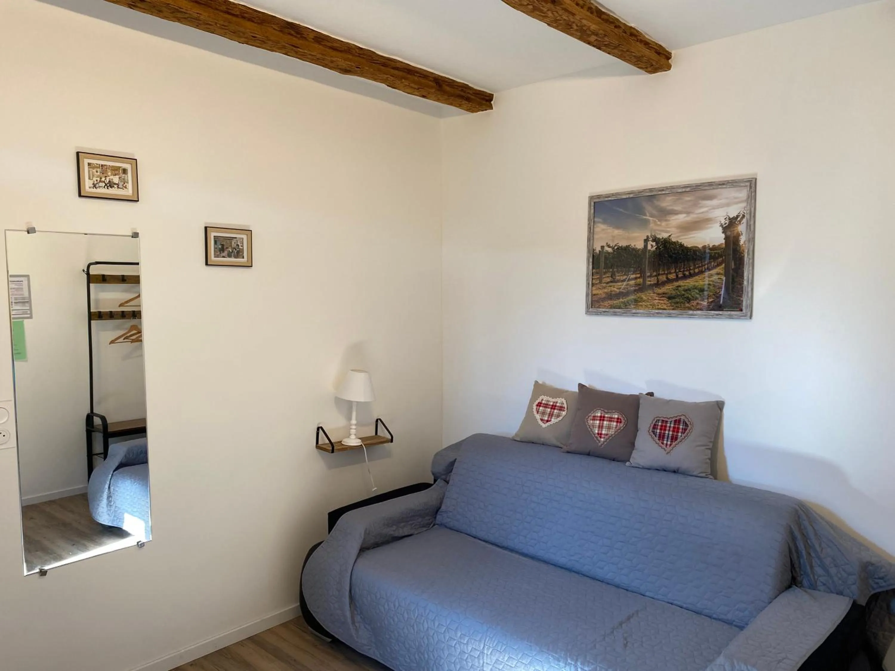 Living room in Au repos des vignes, chambres d'hôtes