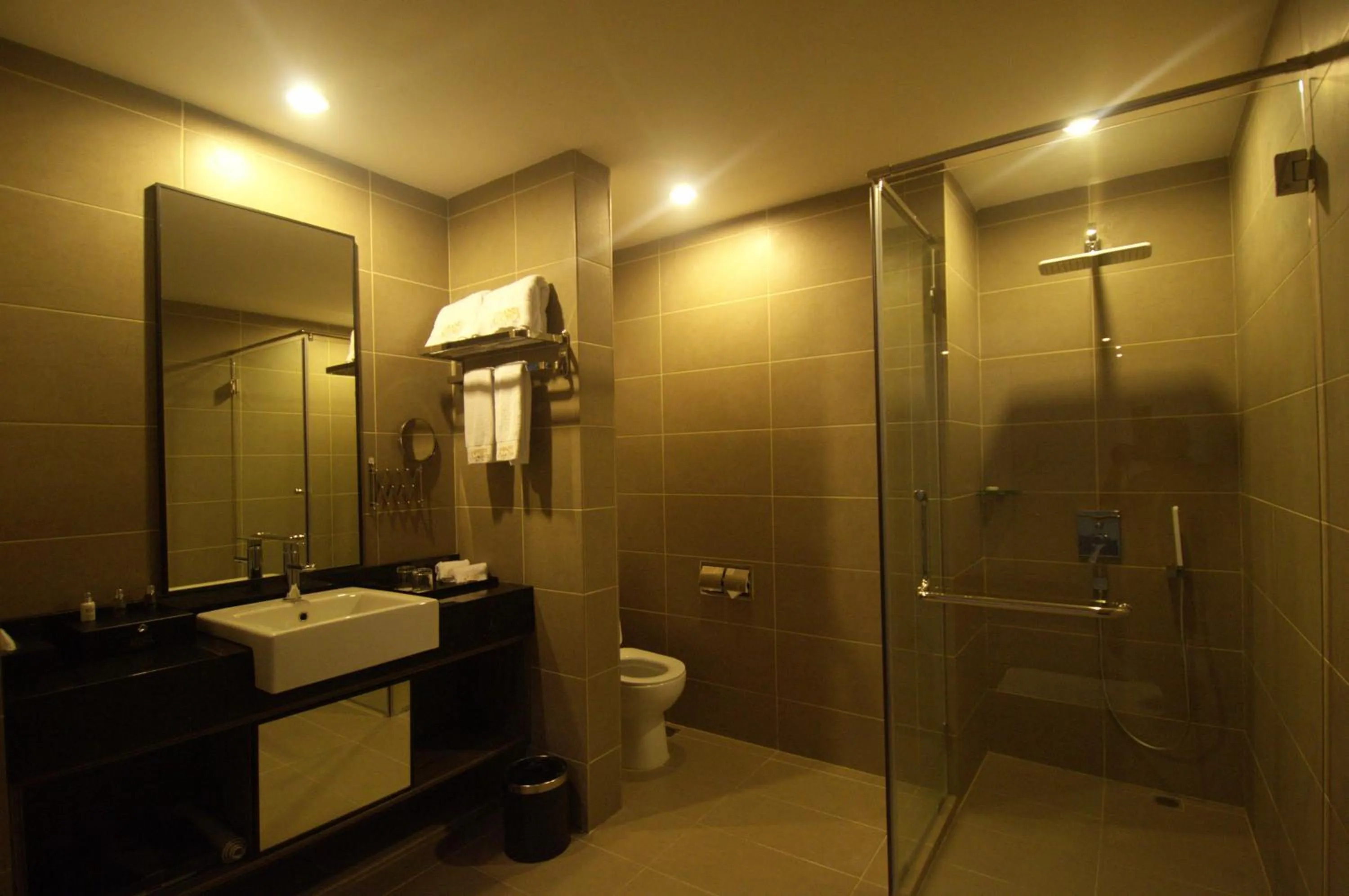 Toilet in Grand Alora Hotel
