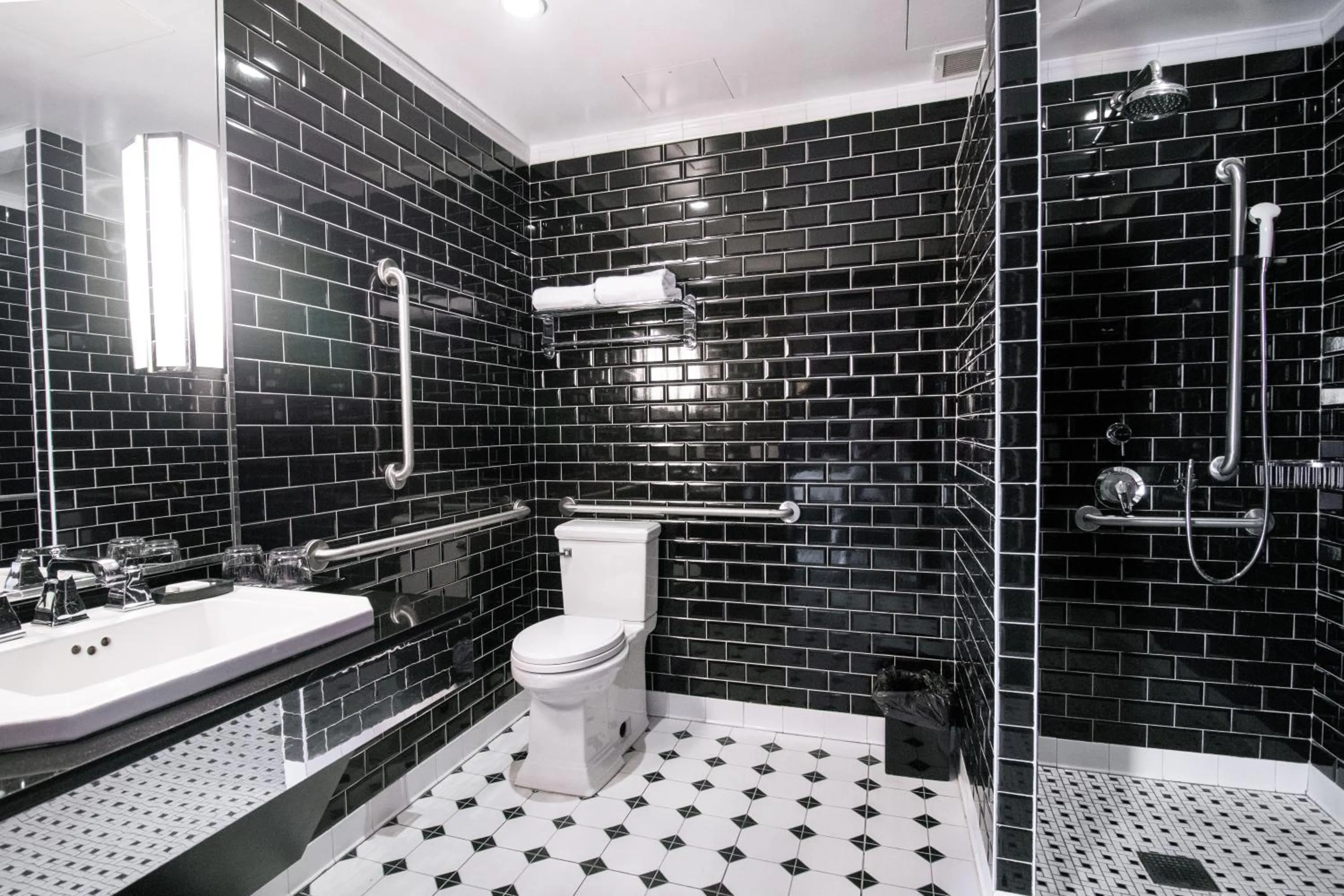 Shower in 45 Times Square Hotel