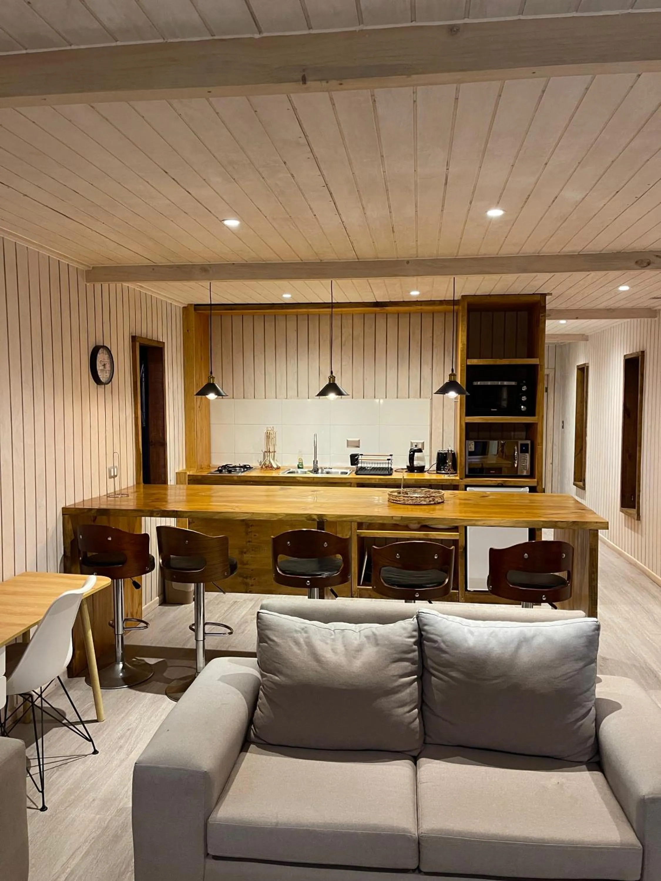 Kitchen or kitchenette in Hotel Puerto Madera