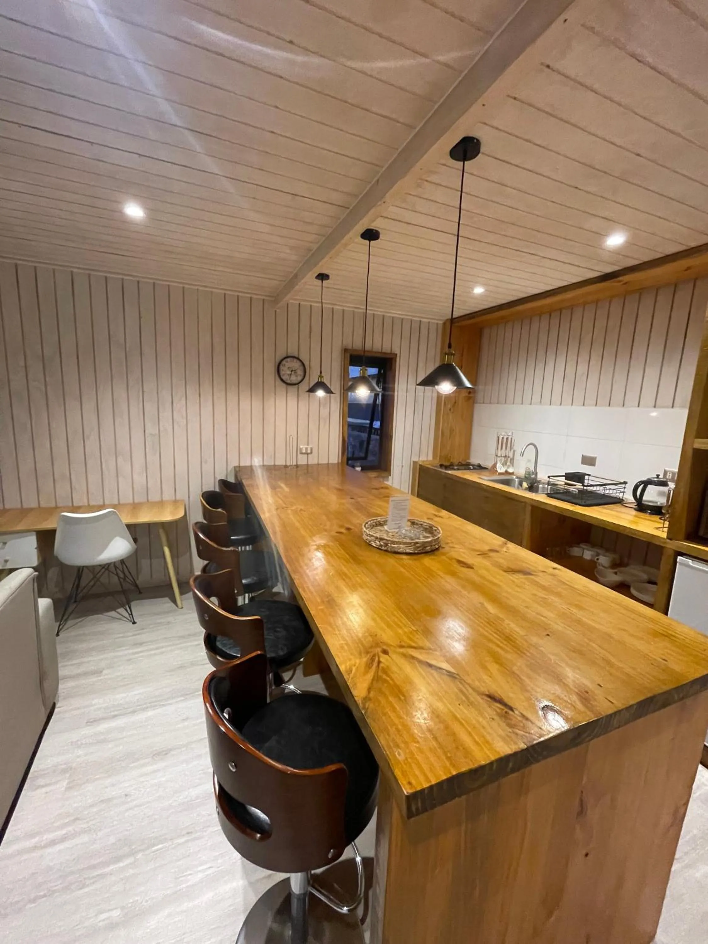 Kitchen or kitchenette in Hotel Puerto Madera