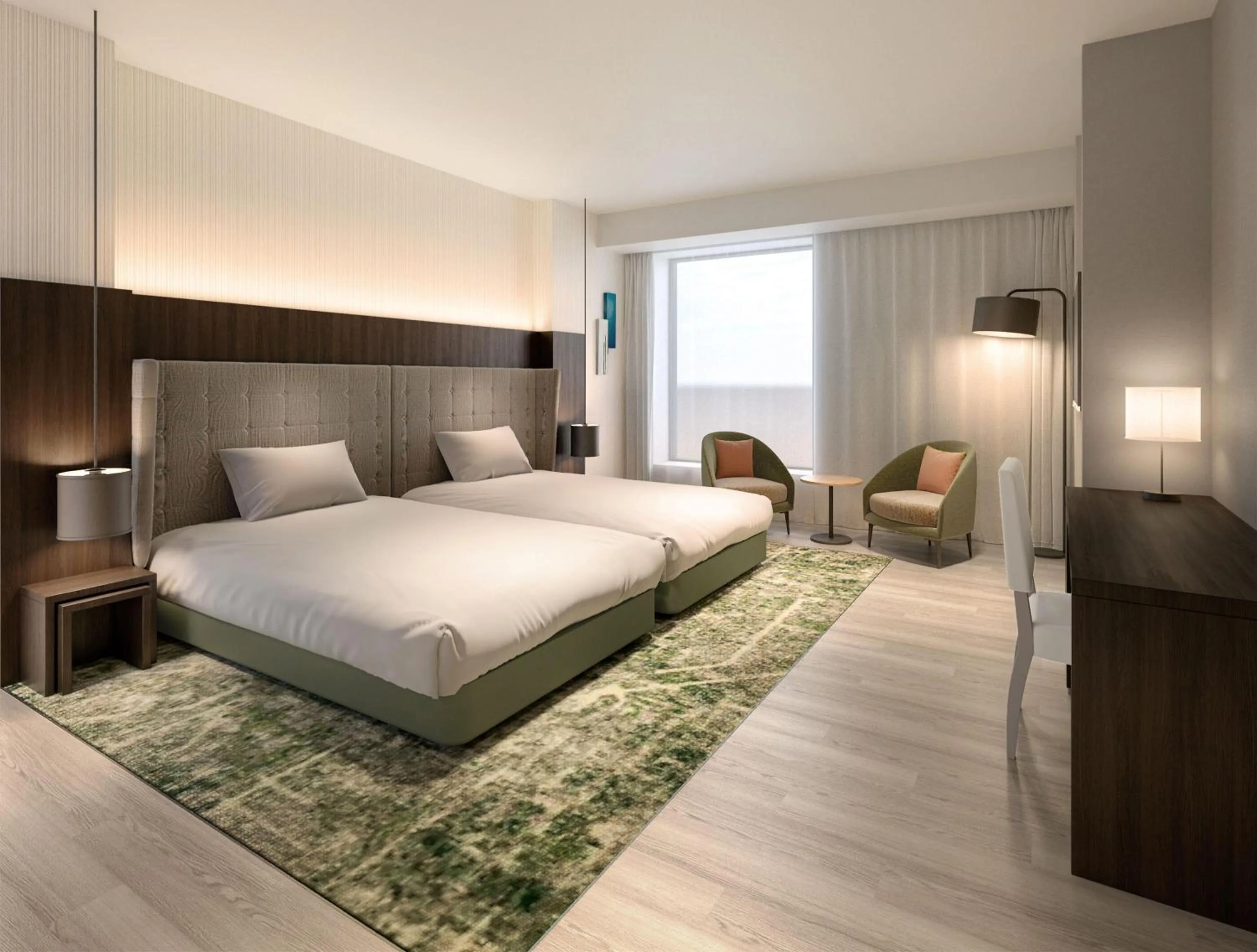 Bed in Hilton Garden Inn Yokohama Minatomirai