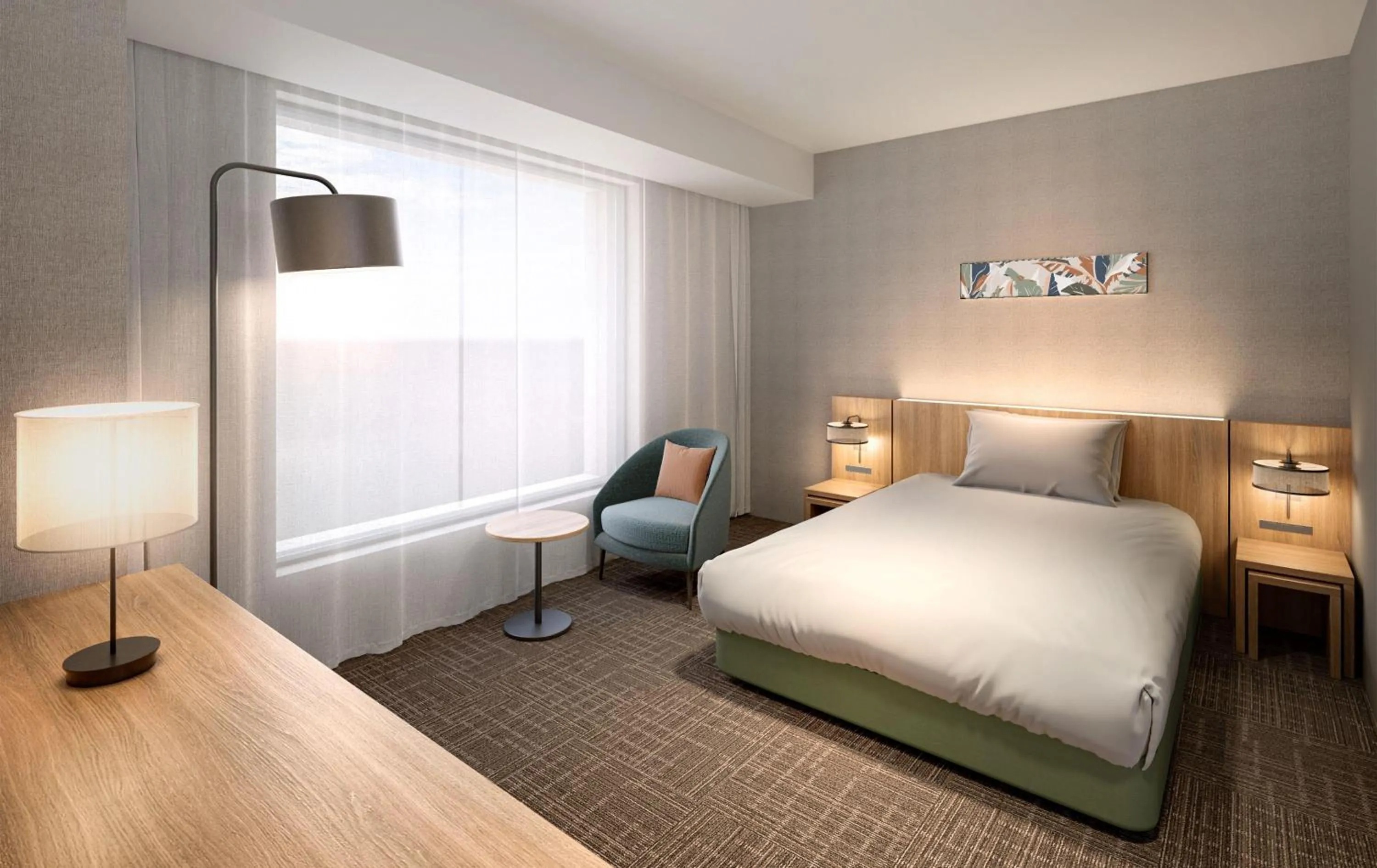 Bed in Hilton Garden Inn Yokohama Minatomirai