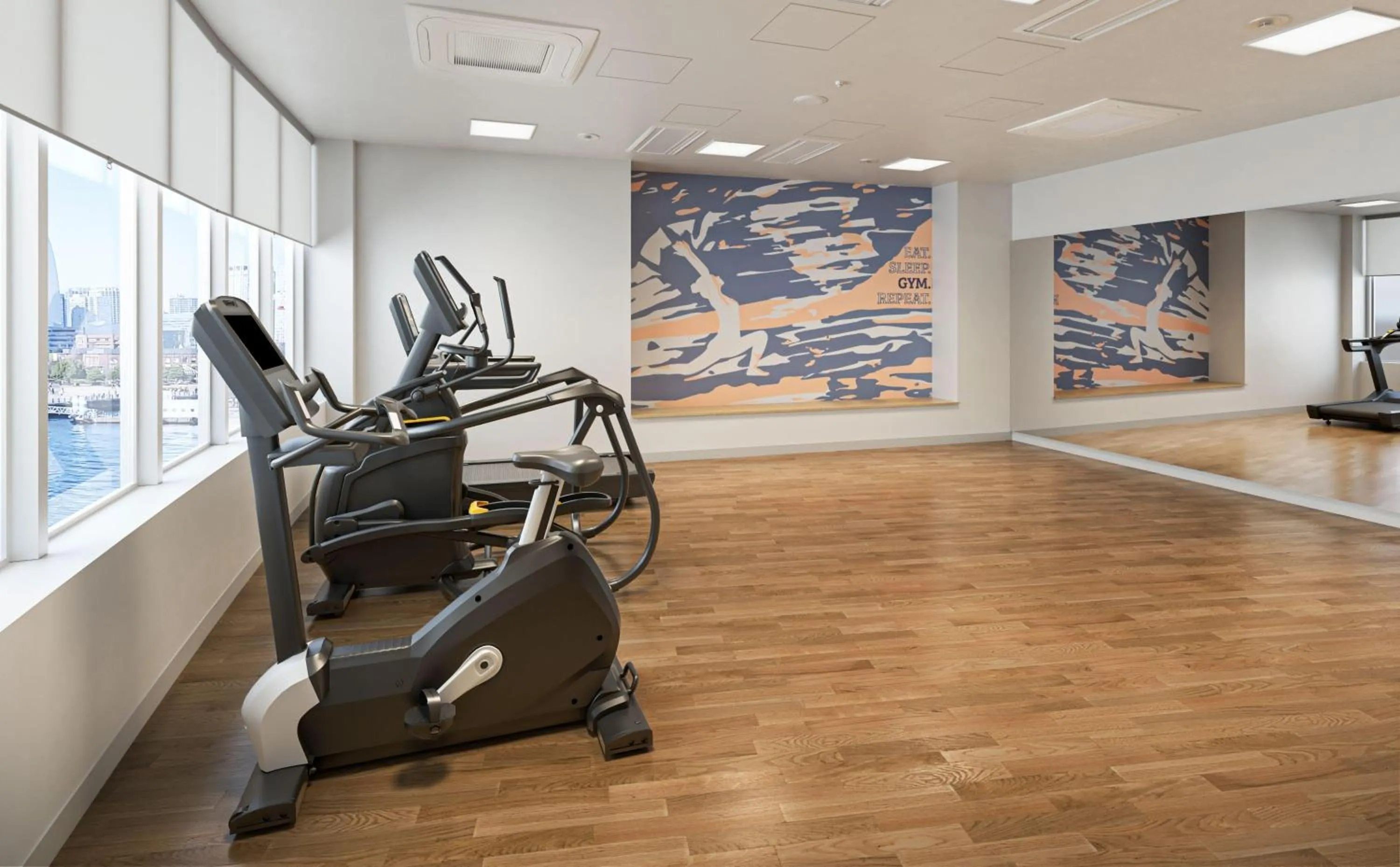 Fitness centre/facilities in Hilton Garden Inn Yokohama Minatomirai