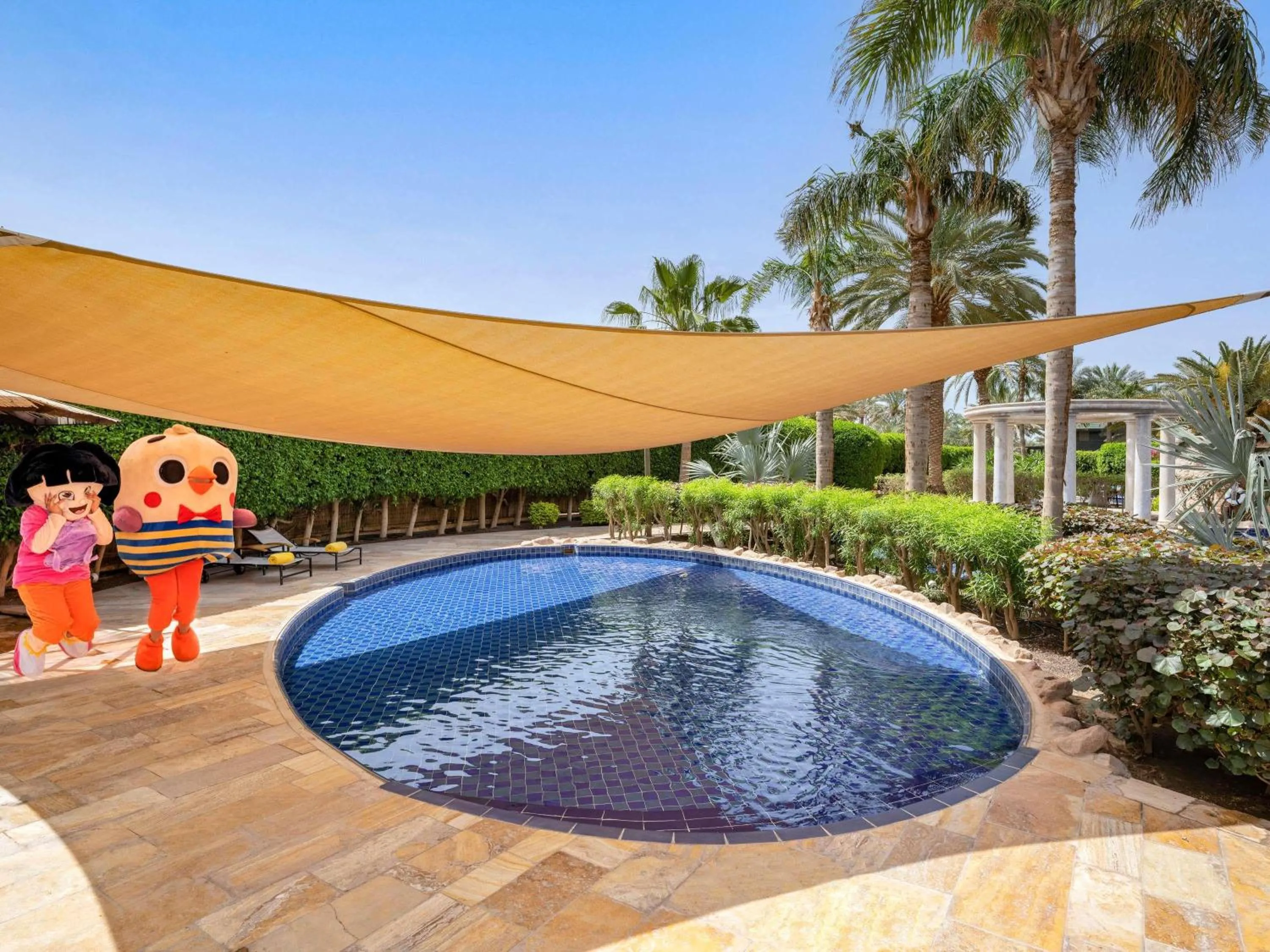 Pool view in Mövenpick Resort & Residences Aqaba