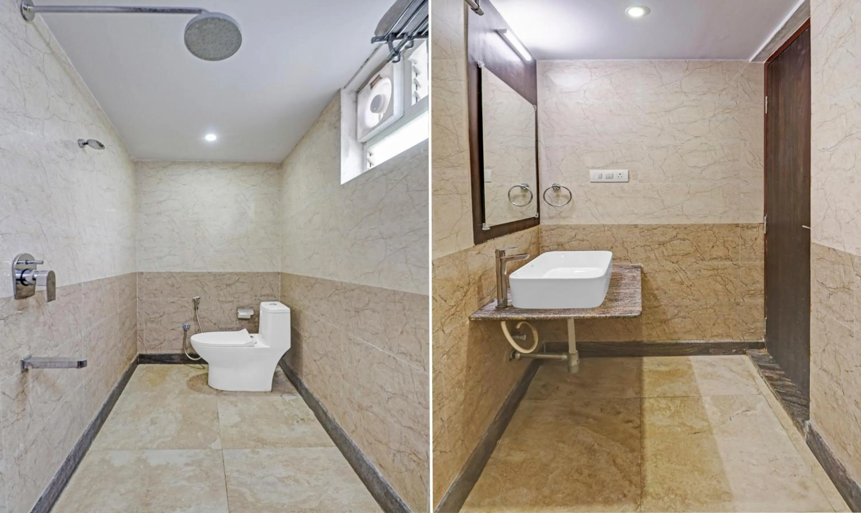 Shower in Treebo JJ Residency