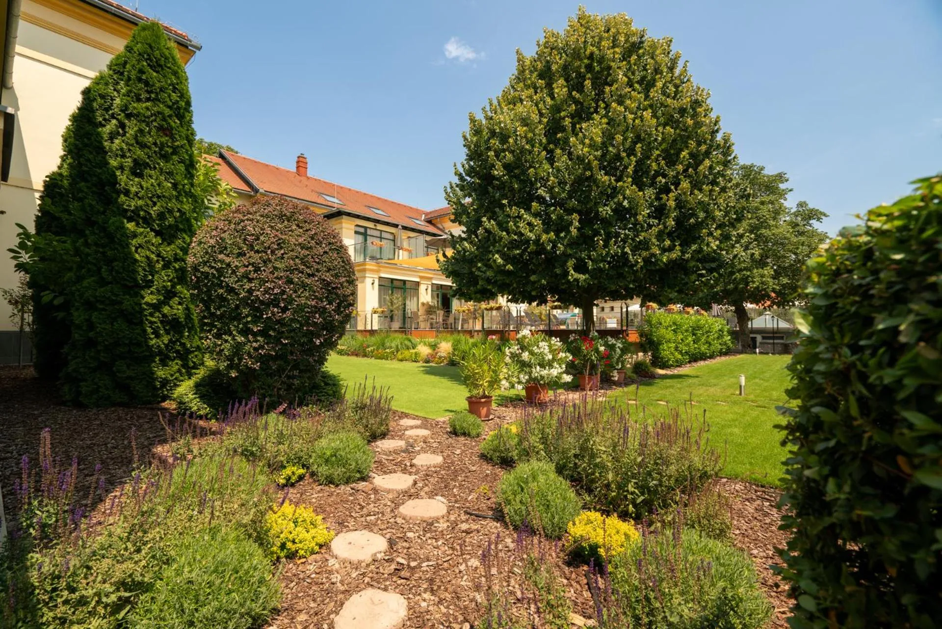 Garden view in Elizabeth Hotel