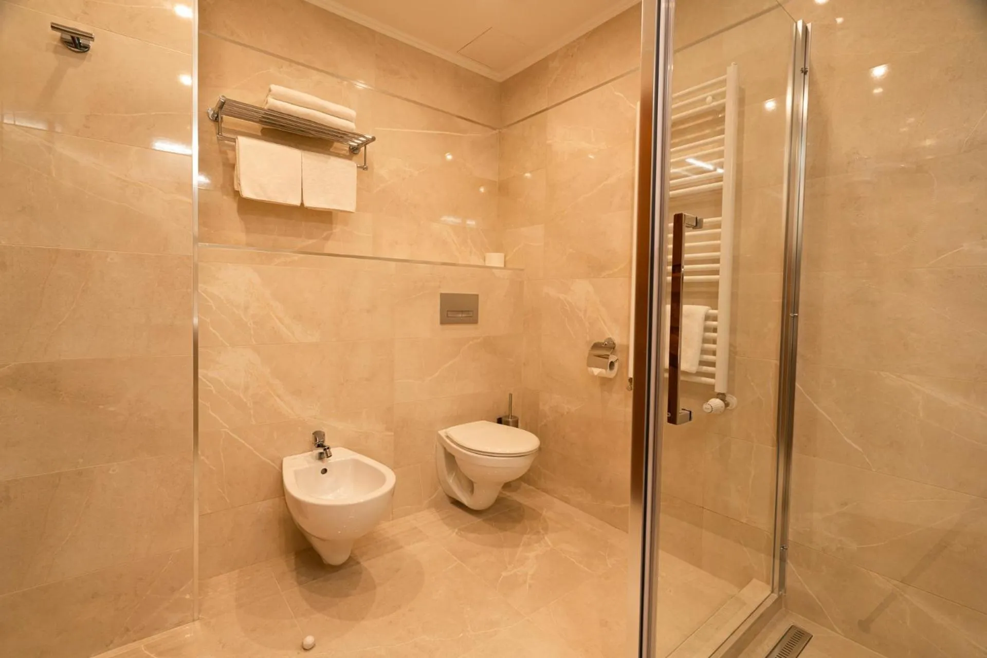 Toilet in Elizabeth Hotel