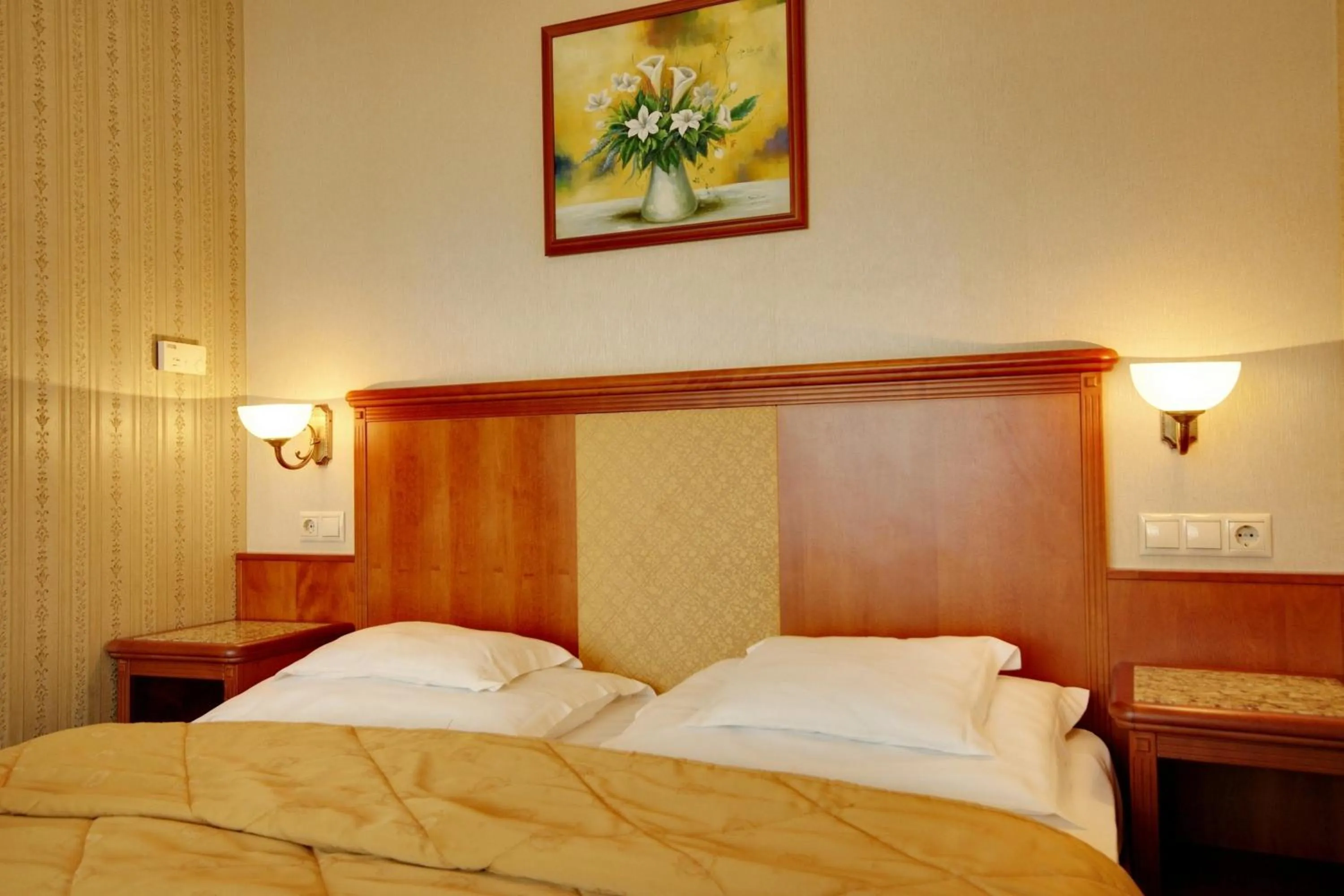 Bed in Elizabeth Hotel