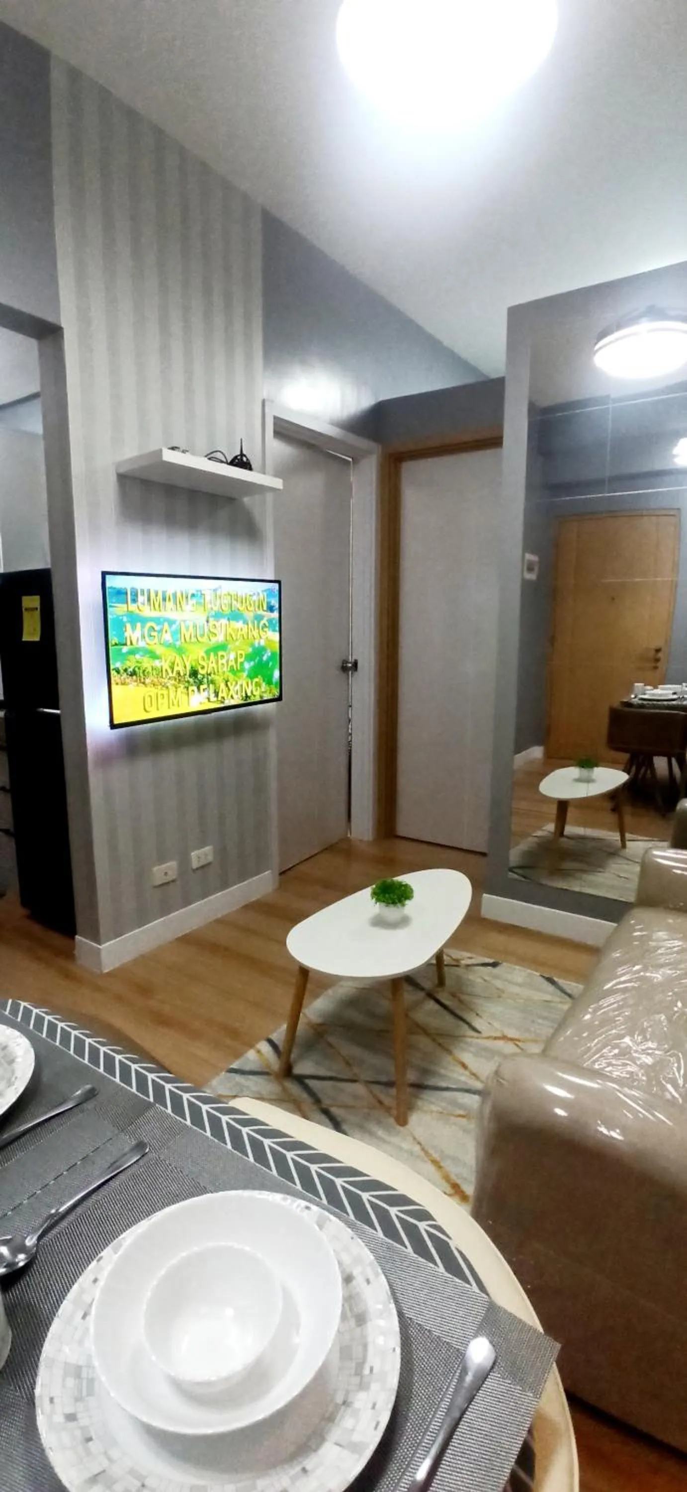 Living room in 2-Bedroom CK's Corner Staycation Trees Residences