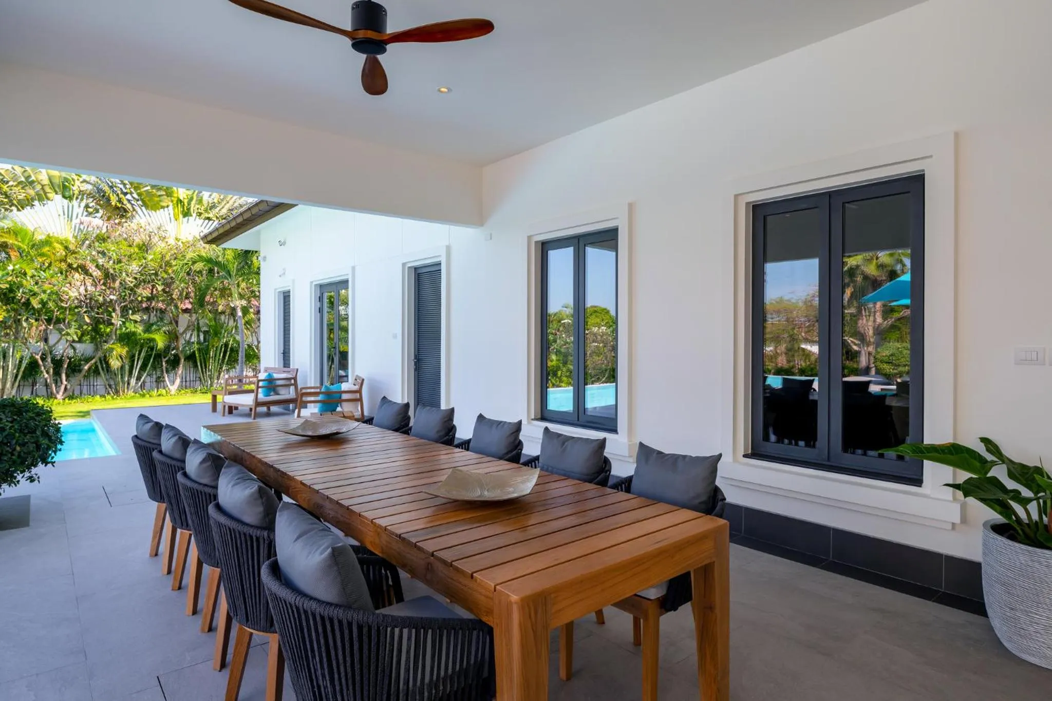 Balcony/Terrace in Luxury 5 Bedroom Pool Villa B11B