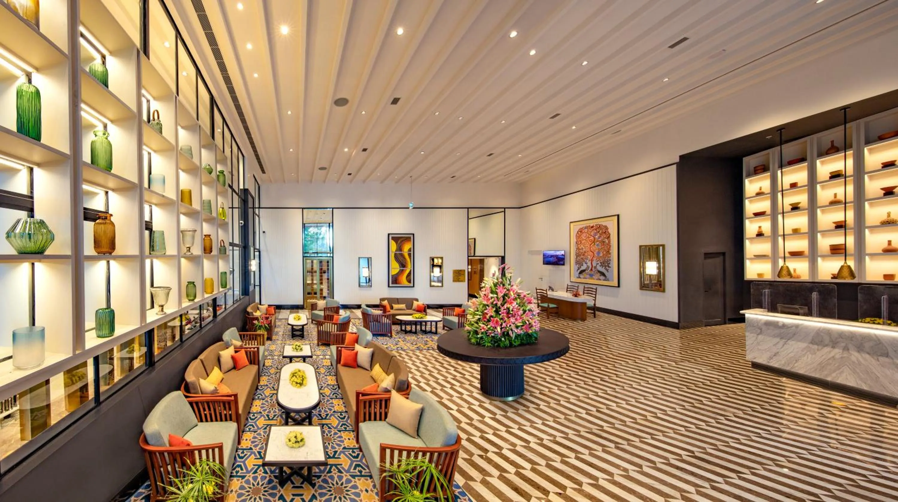 Lobby or reception in Welcomhotel By ITC Hotels, Guntur