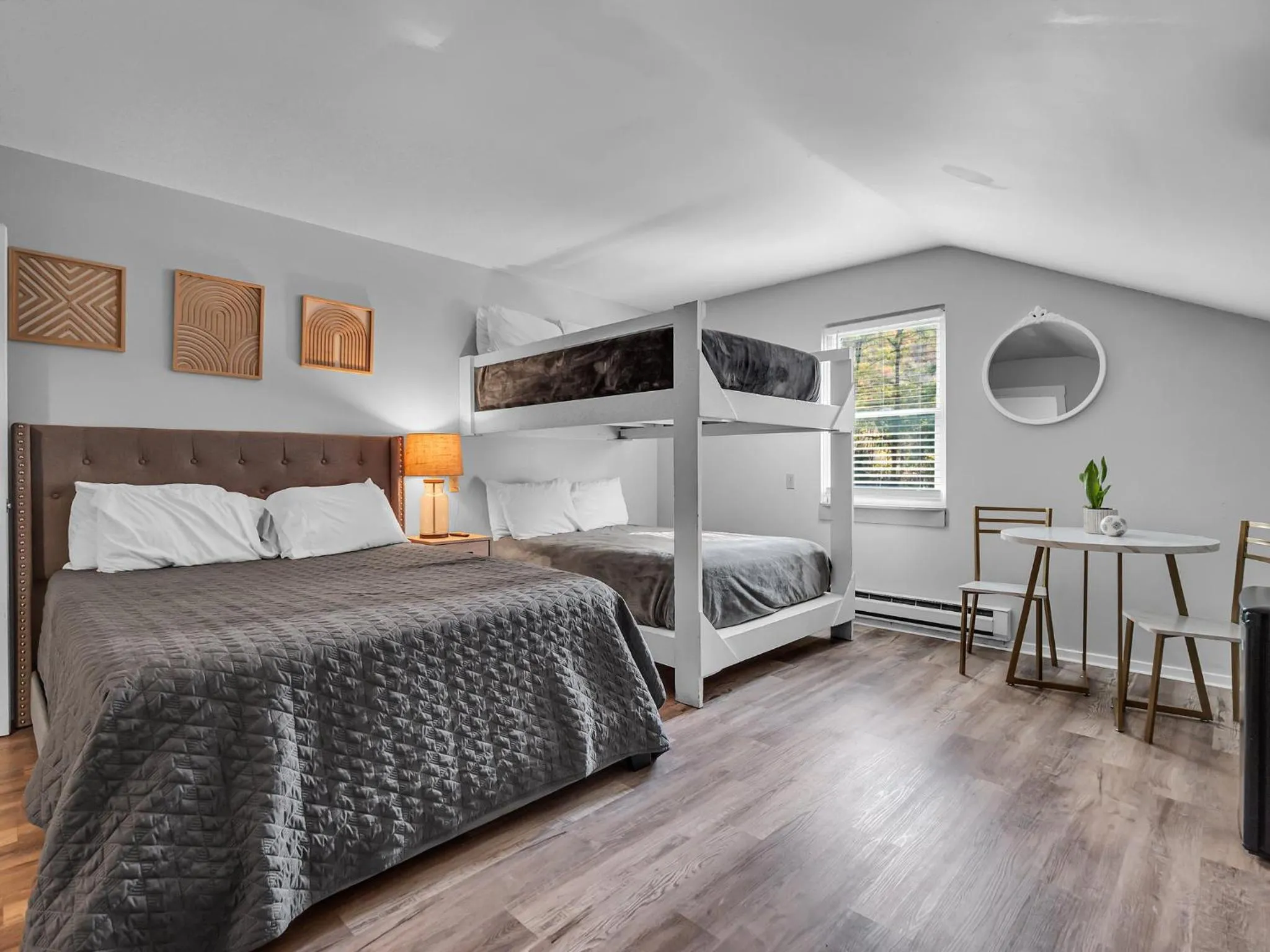 Bed in Timberline Lodge