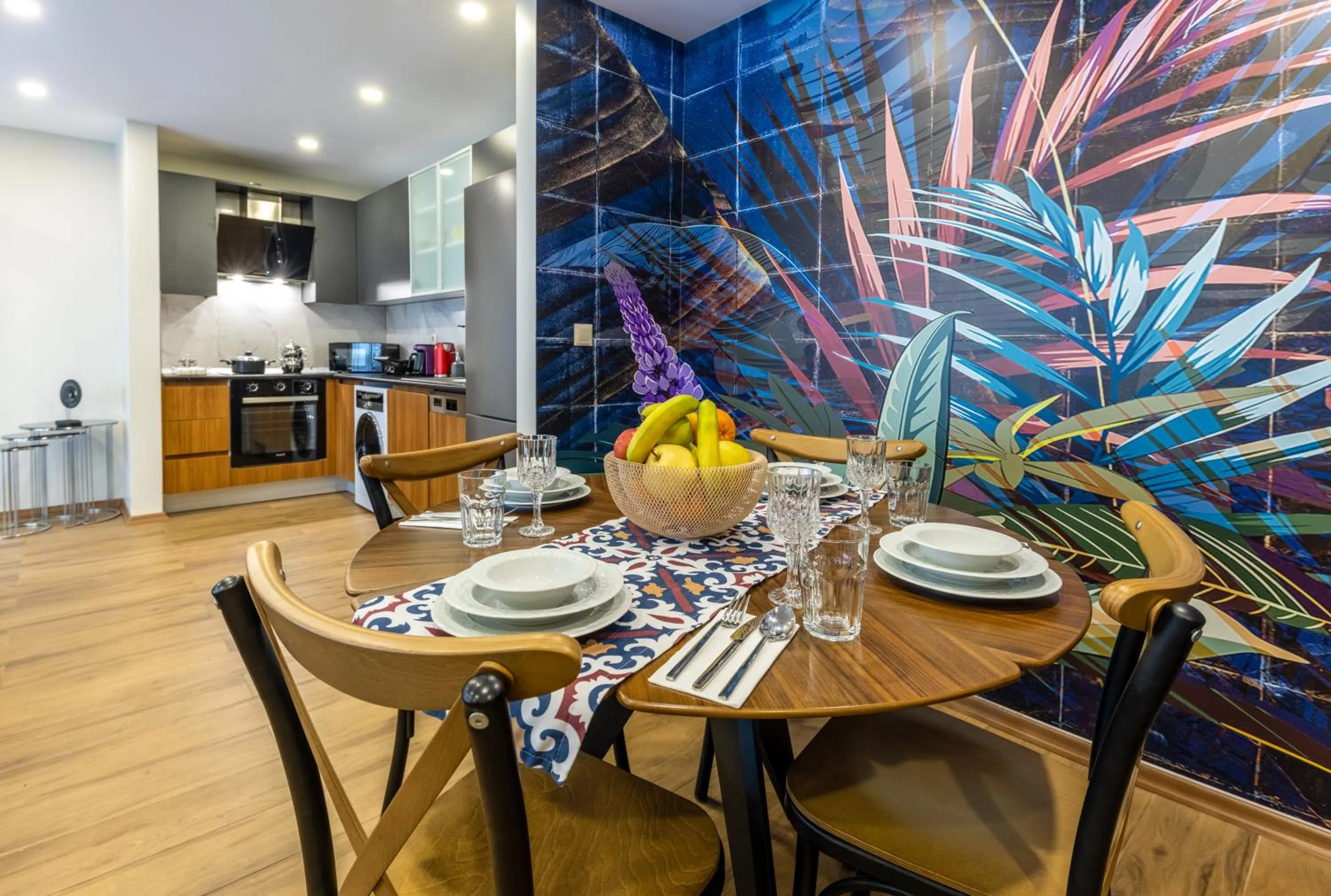 Kitchen or kitchenette in BayMari Suites Plus Florya