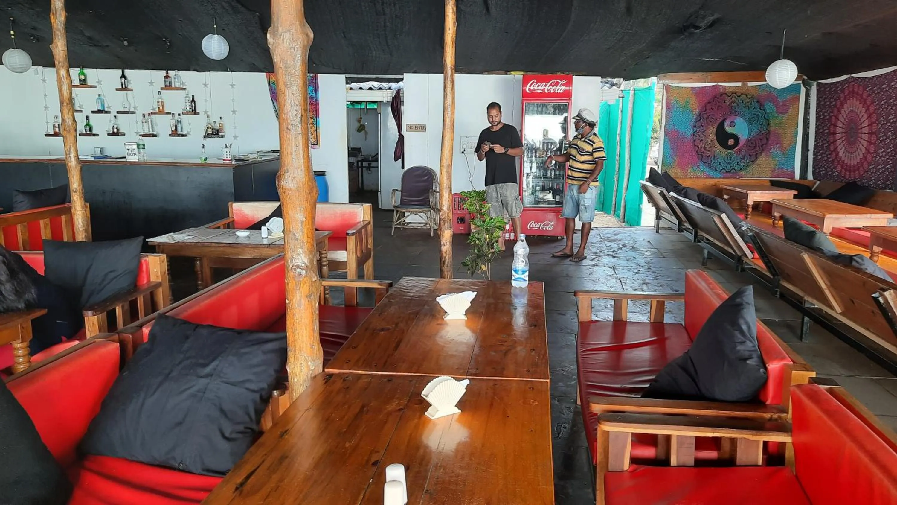 Seating area in Saxony Beach Huts