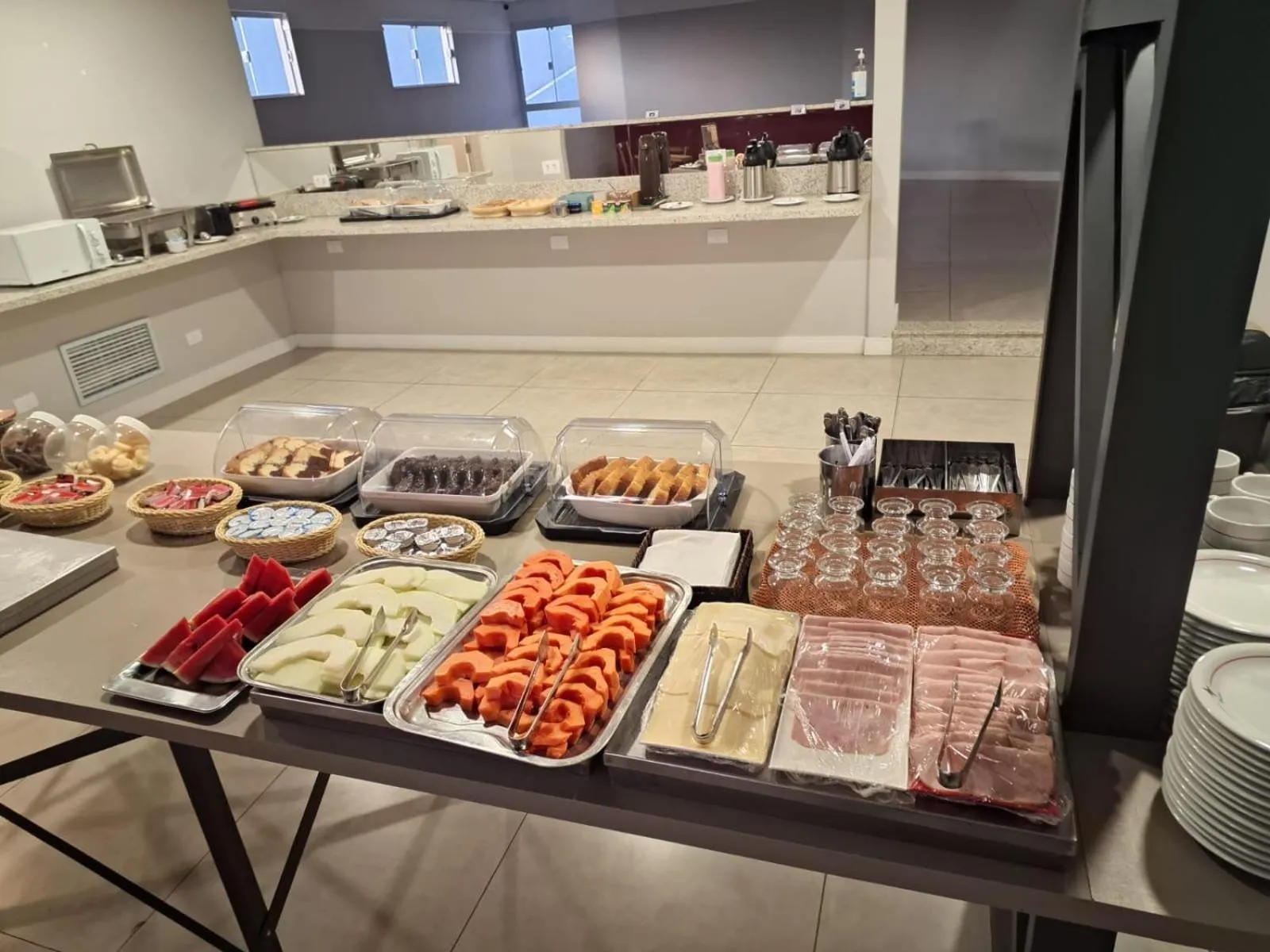 Buffet breakfast in Hotel PrimeInn